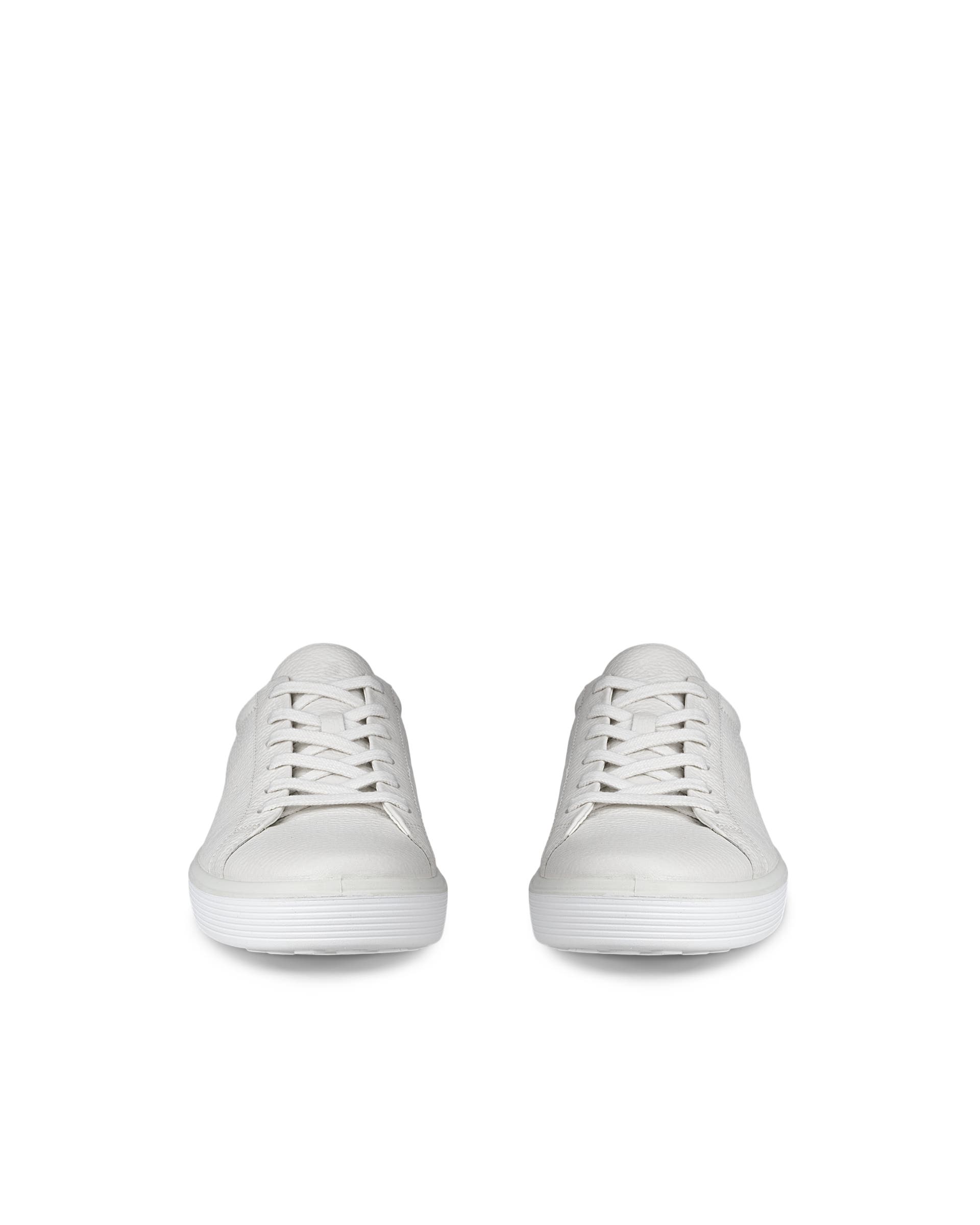 ECCO® Soft 60 baskets en cuir pour homme - Blanc - Front pair