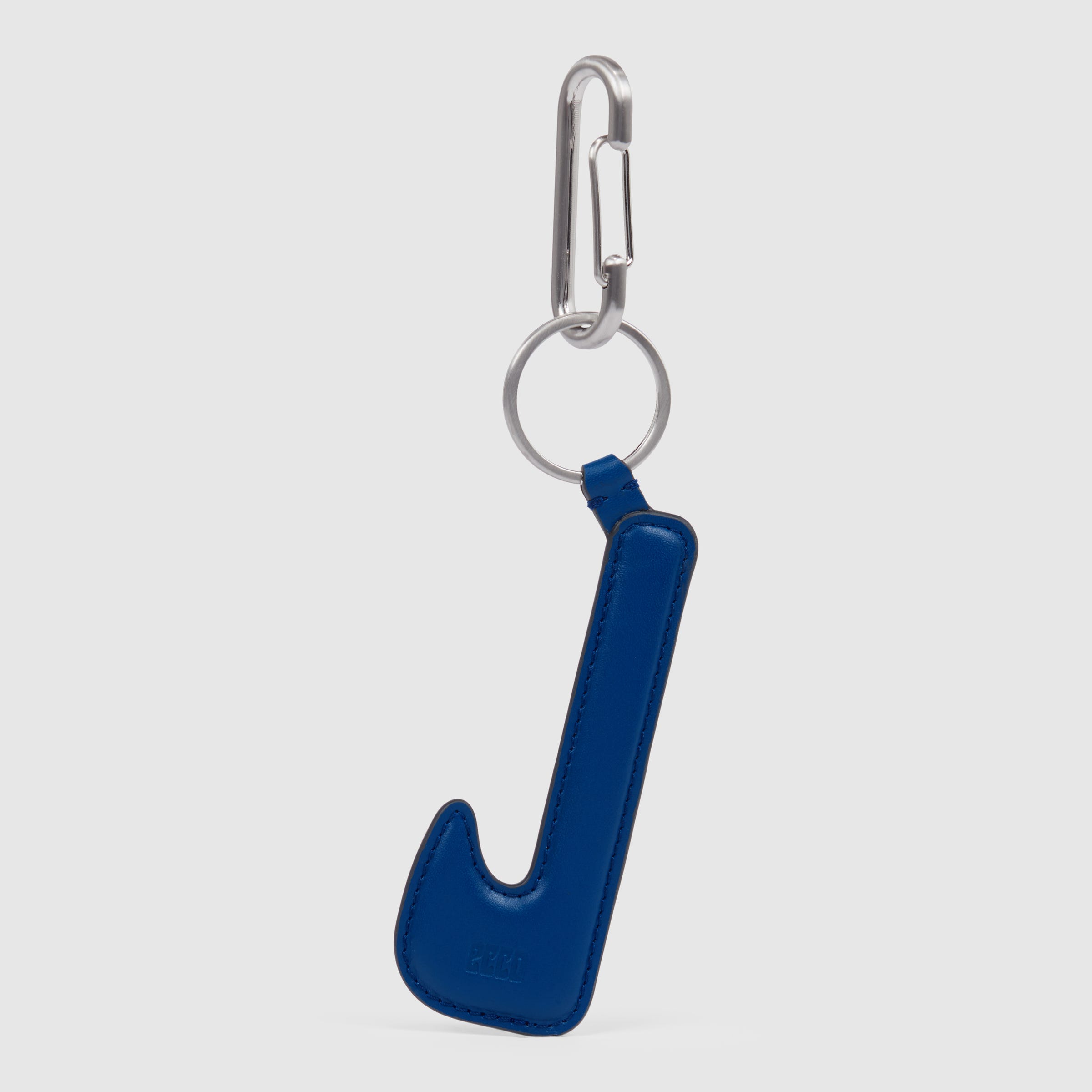 ECCO® E Padded 'J' Leather Charm - Blue - Main