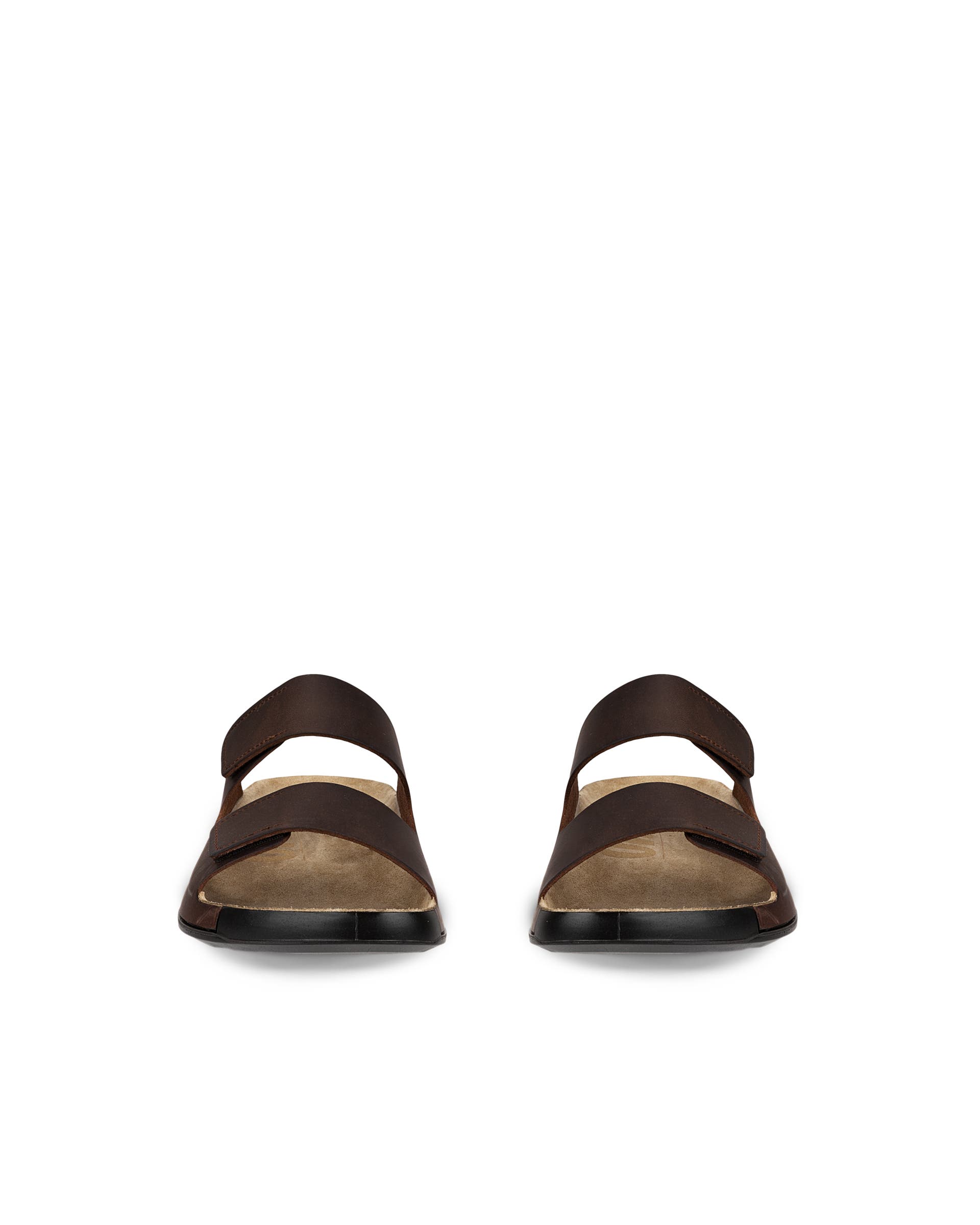 ECCO® Cozmo Sandal med två remmar nubuck herr - Brun - Front pair
