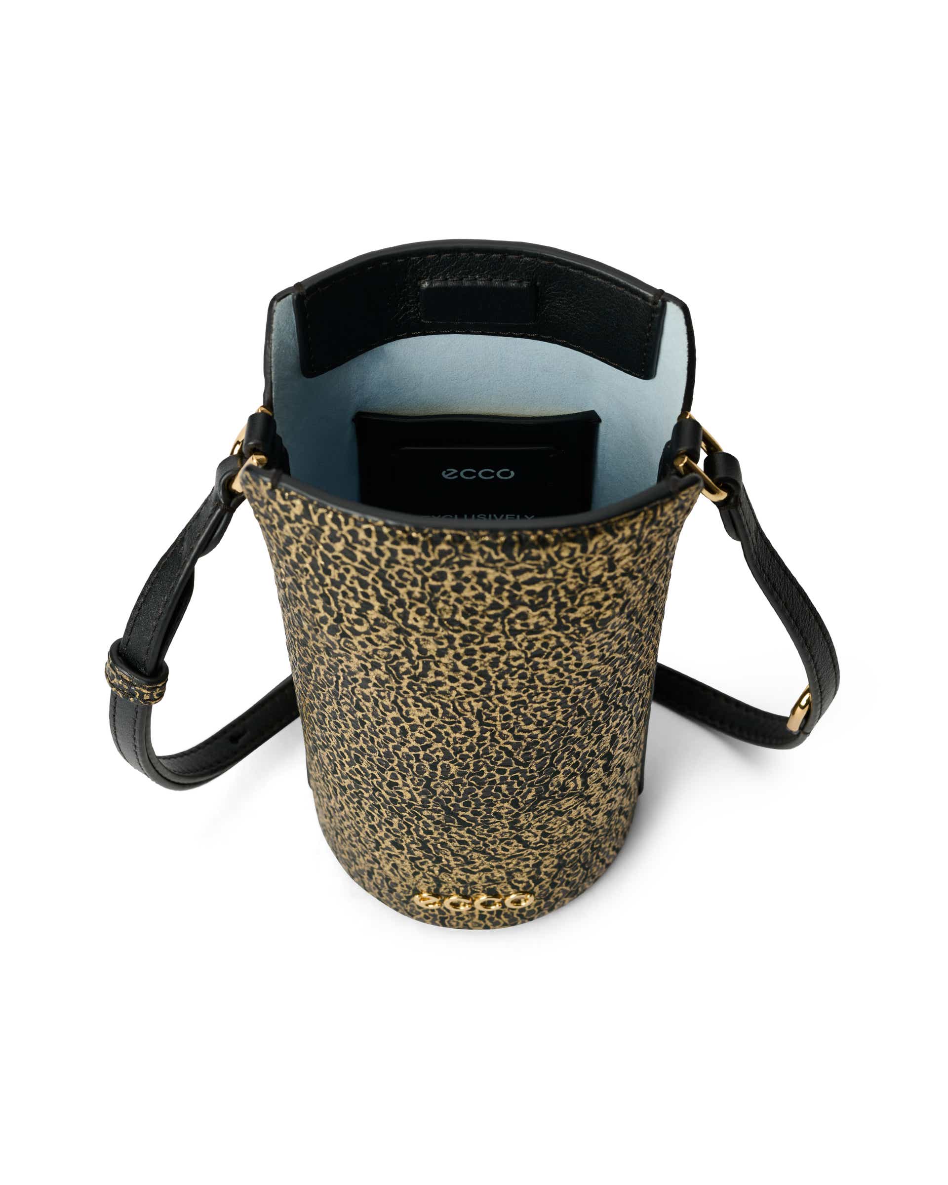 ECCO® Pot Leather Crossbody Bag - Black - Inside