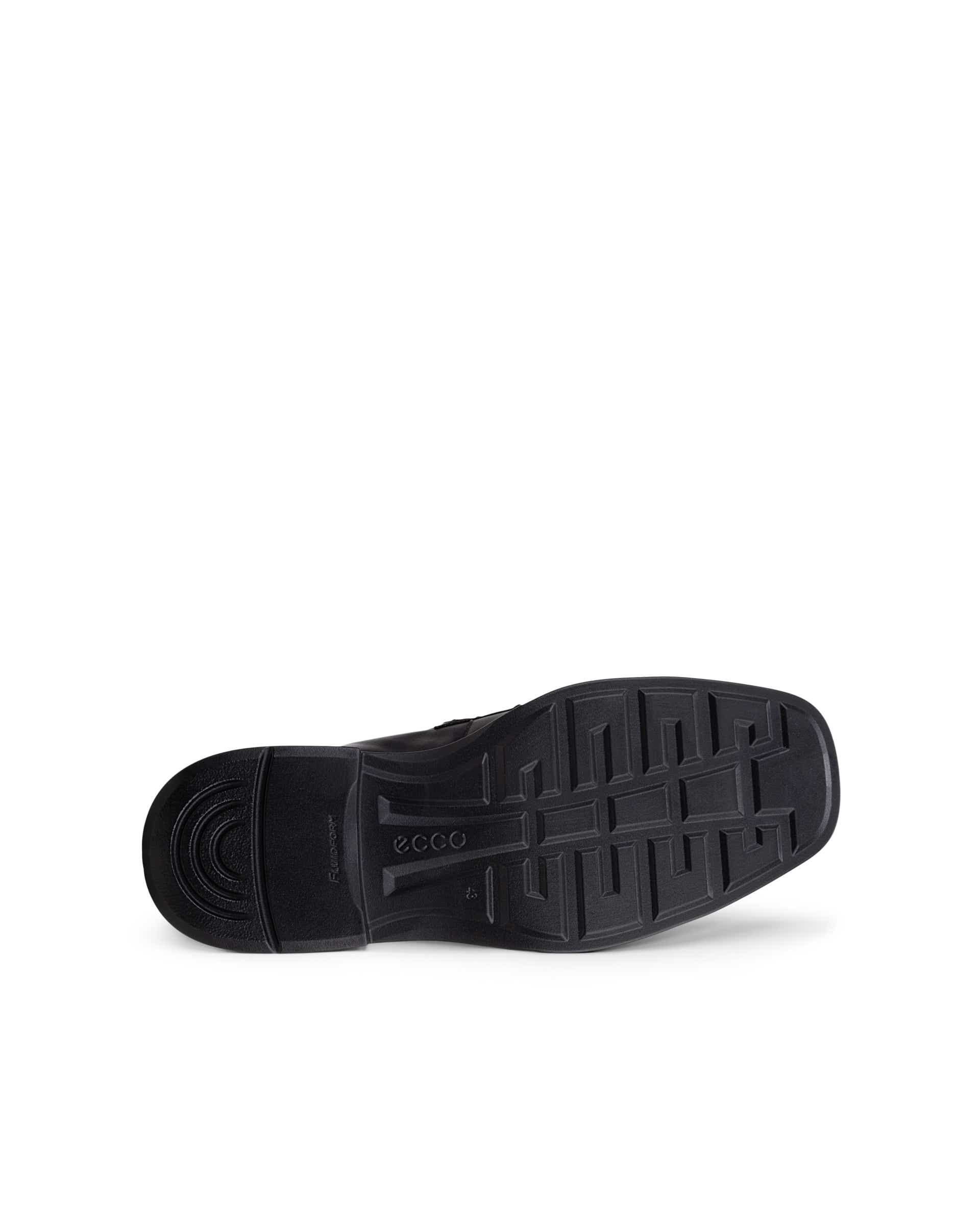Men's ECCO® HELSINKI 2 Suede Penny Loafer - Black - Sole