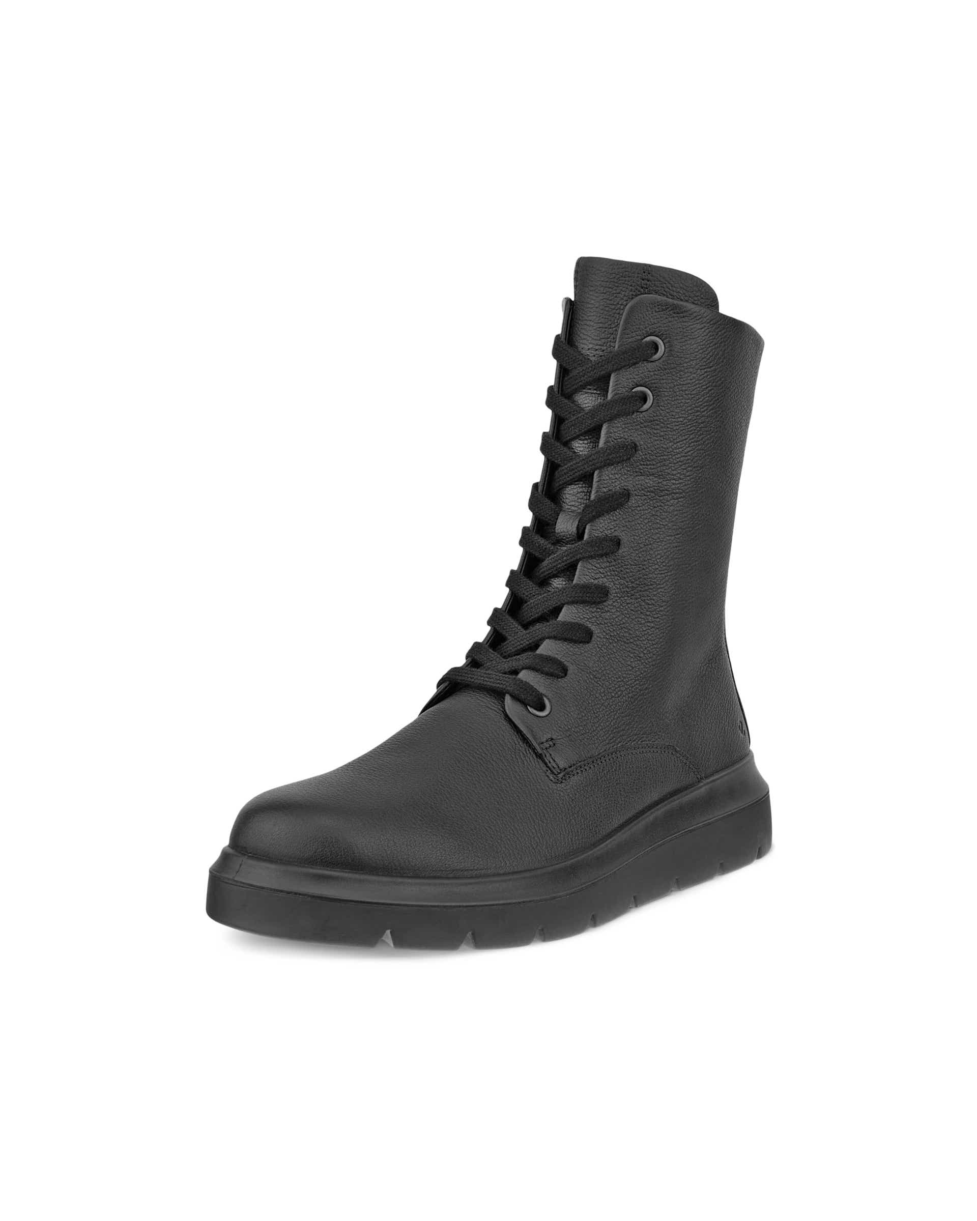 ECCO Nouvelle ウィメンズ レザーレースアップブーツ | ブラック ECCO Nouvelle ウィメンズ レザーレースアップブーツ | ブラック