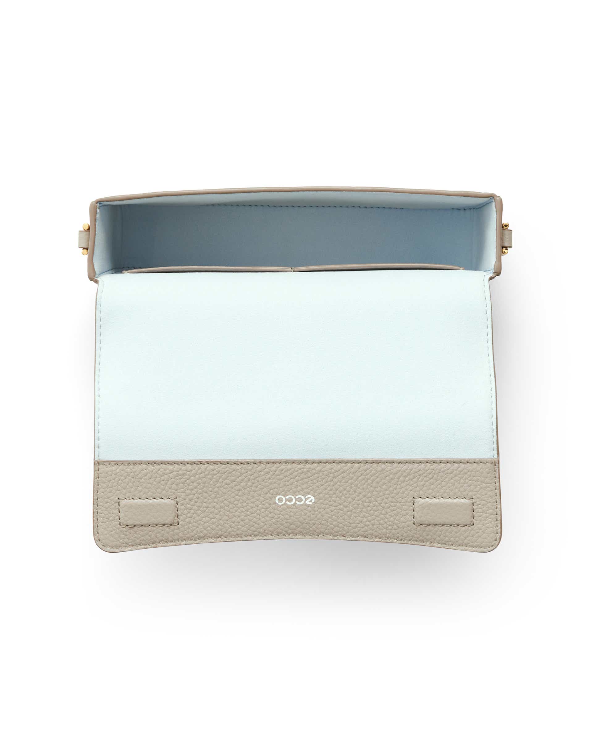 ECCO PINCH BAG S PEBBLED レザークロスボディバッグ - ベージュ - Birdeye
