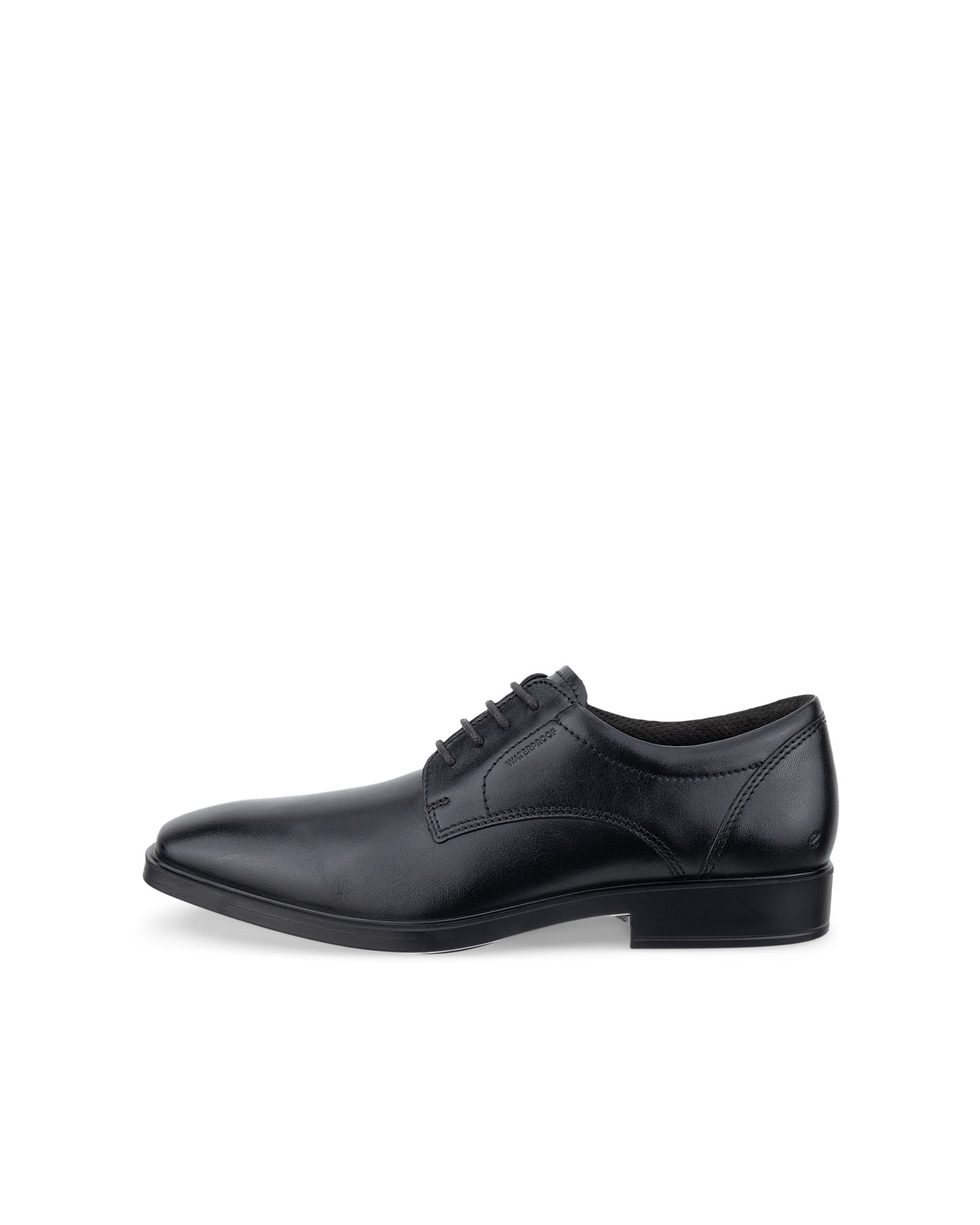 Men's ECCO® Metropole Milan Leather Derby Shoe - Black - Outside