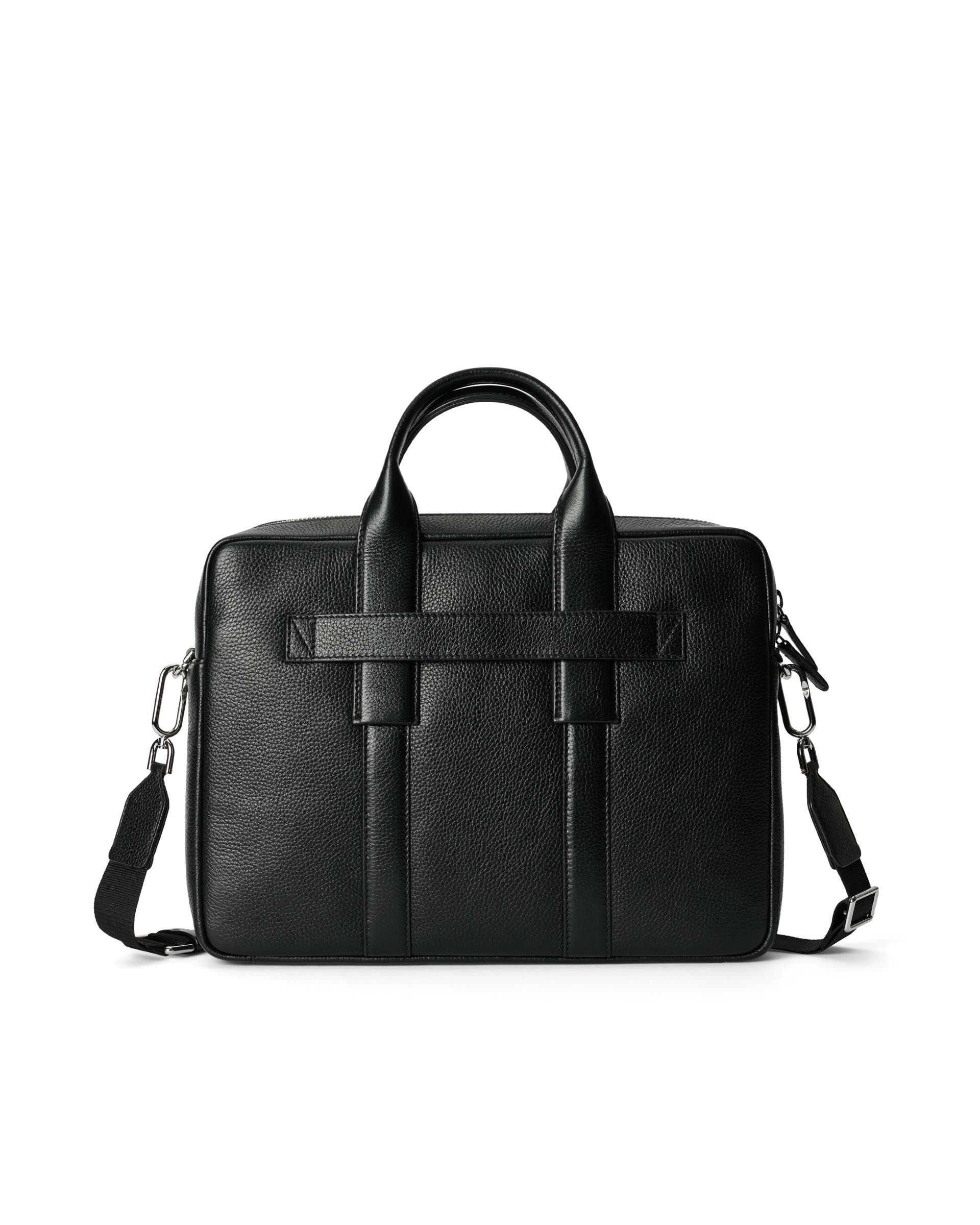 ECCO® City Leather Laptop Bag - Black - Back