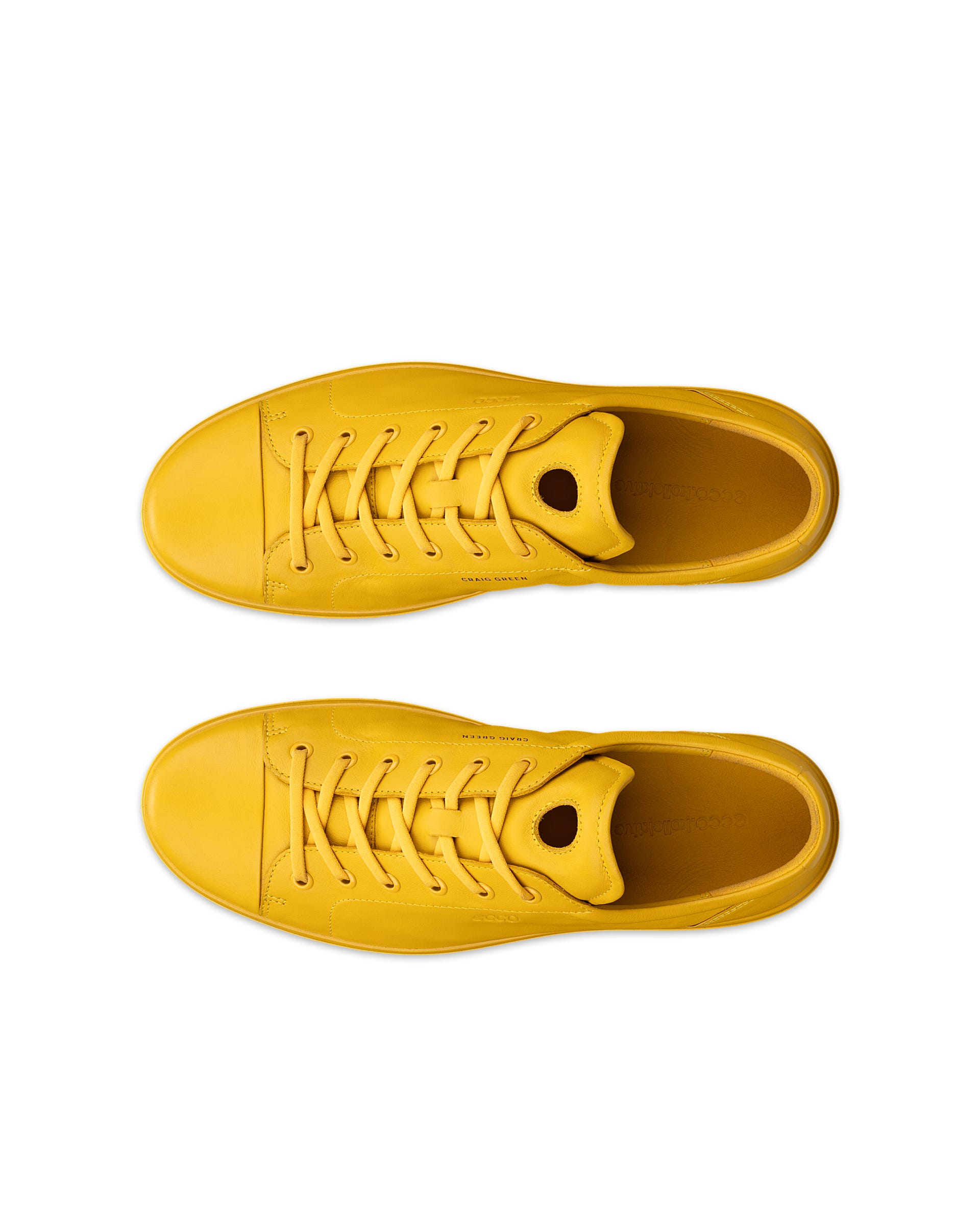 ECCO® SOFT CLASSIC odiniai sportbačiai vyrams - Geltona - Top left pair