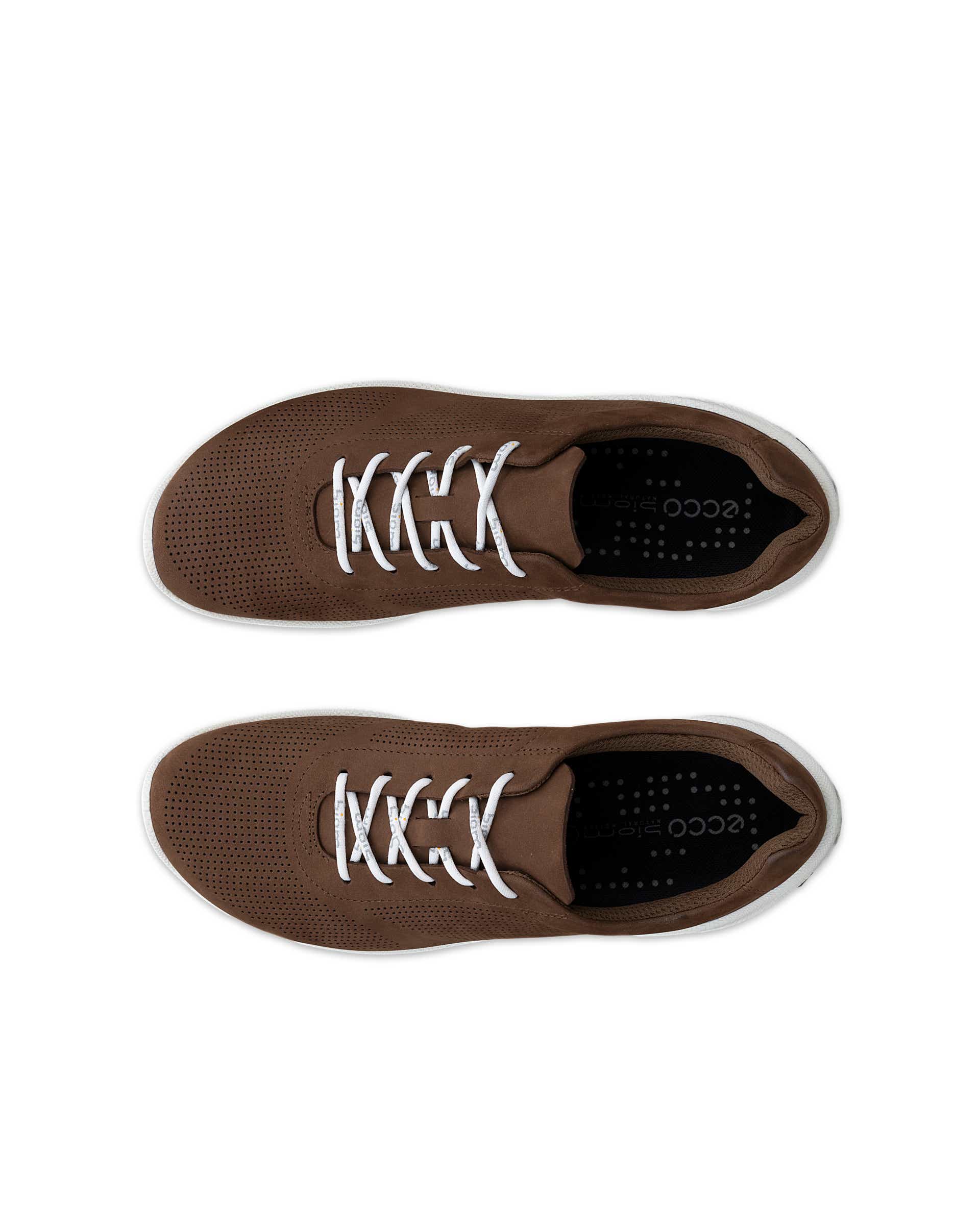 Męskie nubukowe sneakersy ECCO® BIOM LITE - Brązowy - Top left pair