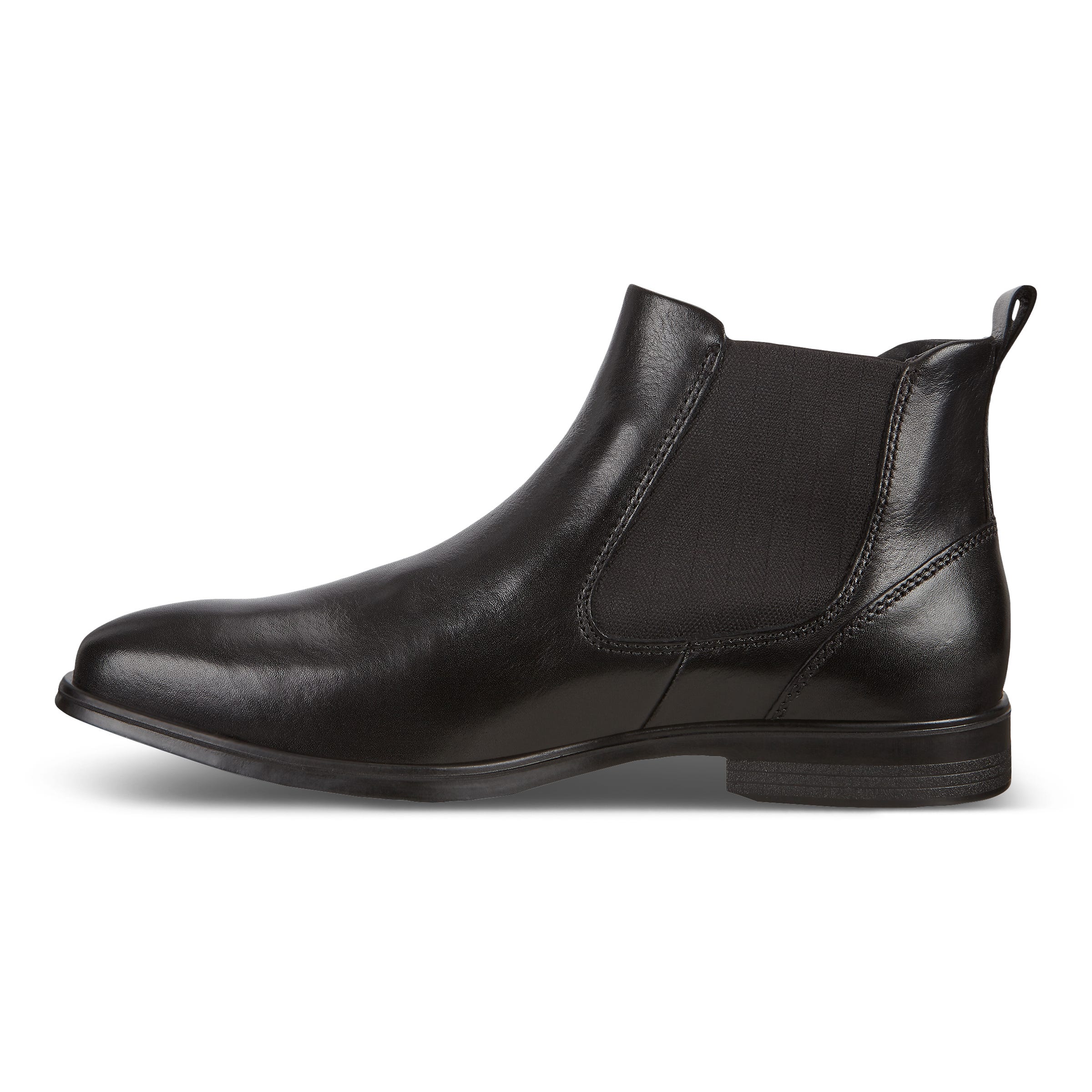 Men's ECCO® Melbourne Leather Chelsea Boot - Black - Inside