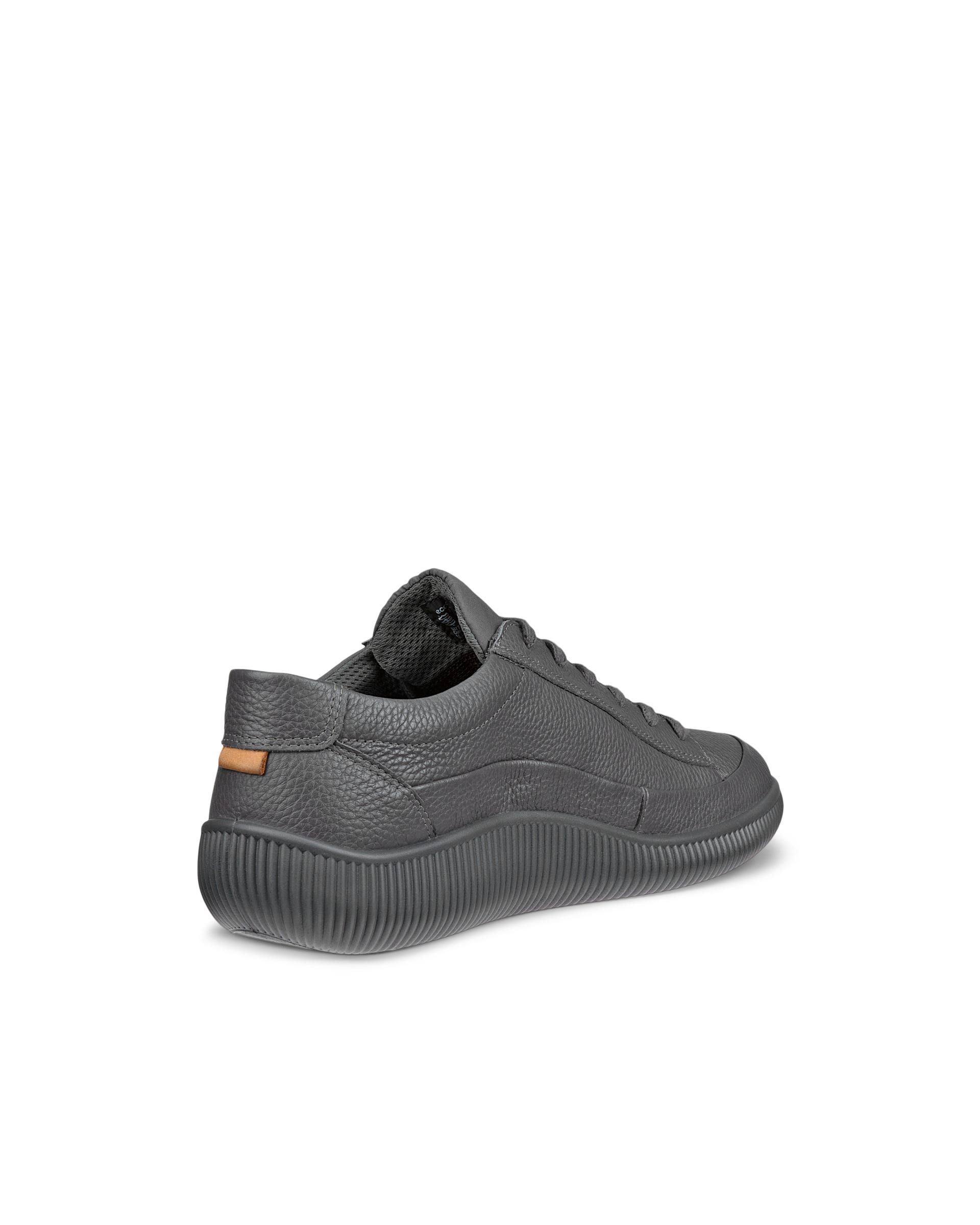 Męskie nubukowe sneakersy ECCO® SOFT ZERO - Szary - Back