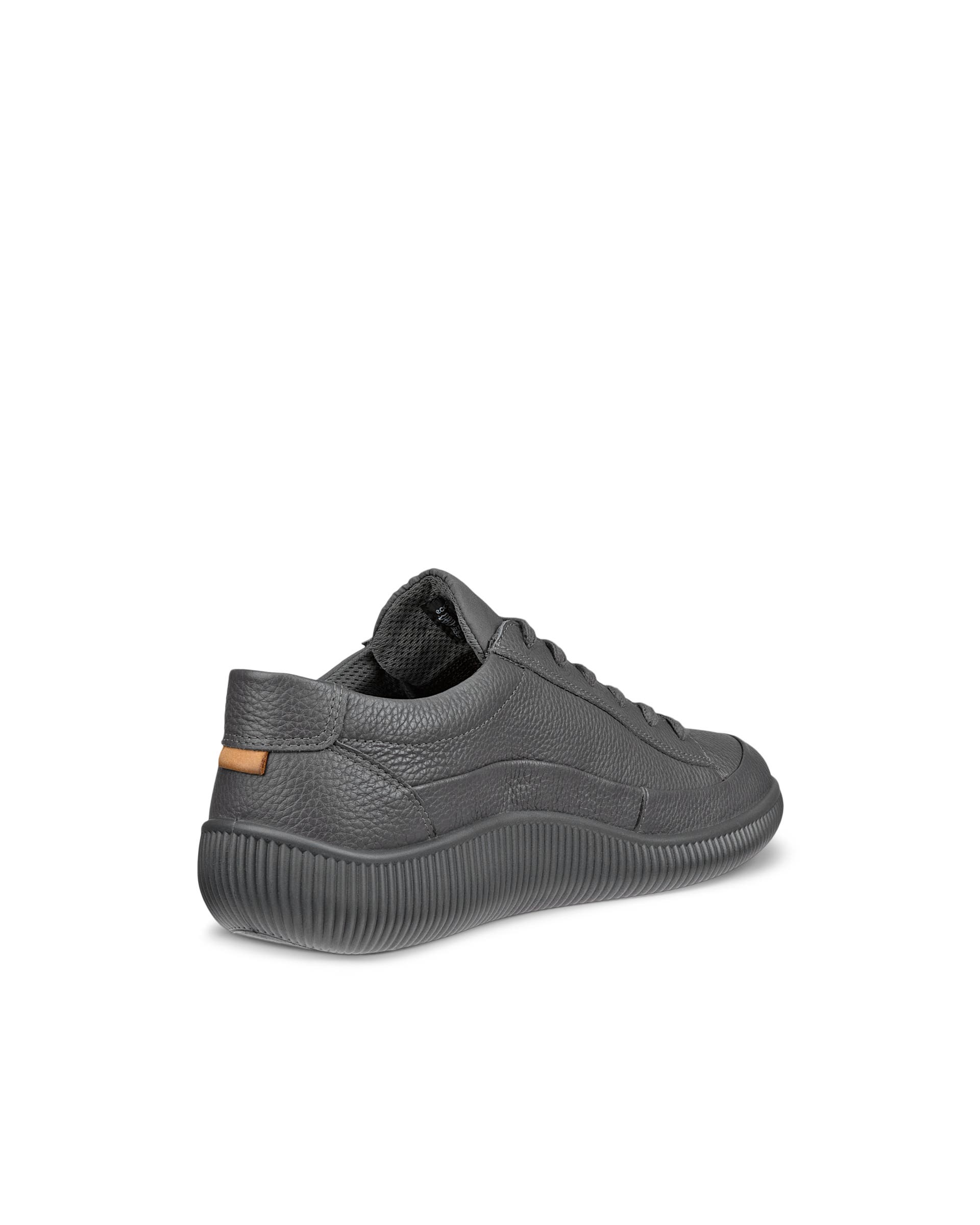 Męskie nubukowe sneakersy ECCO® SOFT ZERO - Szary - Back