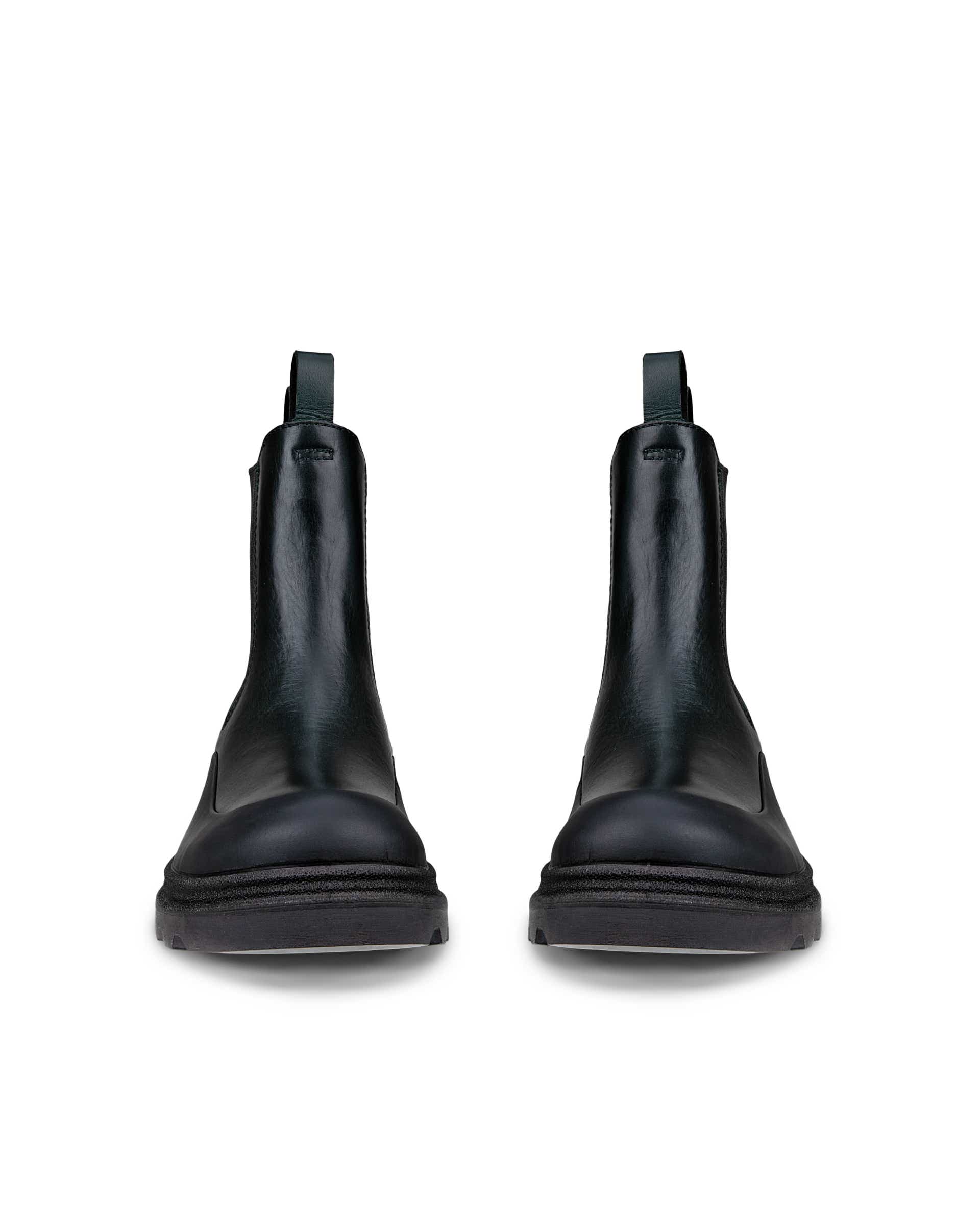 Women's ECCO® GRAINER Leather Chelsea Boot - Green - Front pair