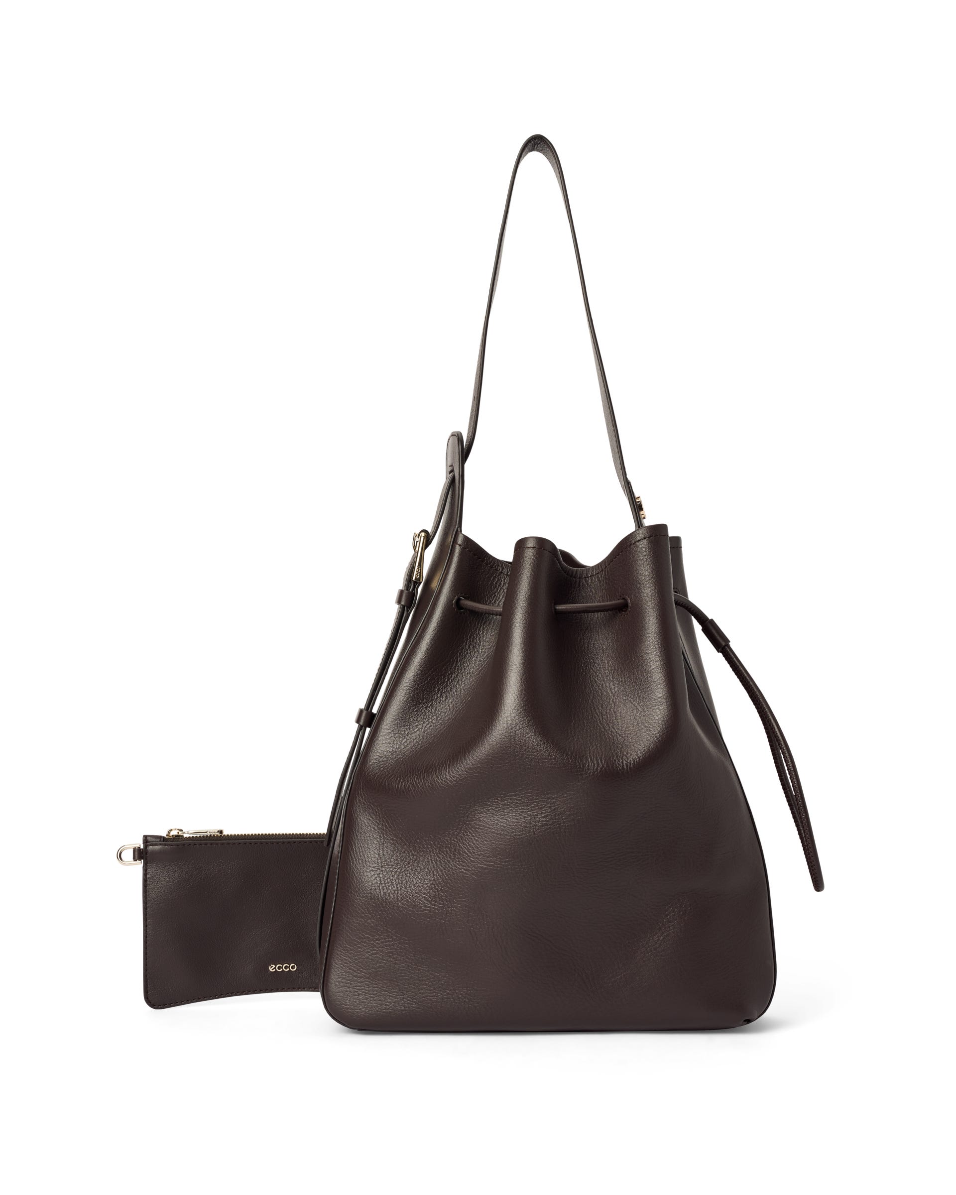 ECCO® SAIL BAG Beuteltasche aus Leder - Braun - Main