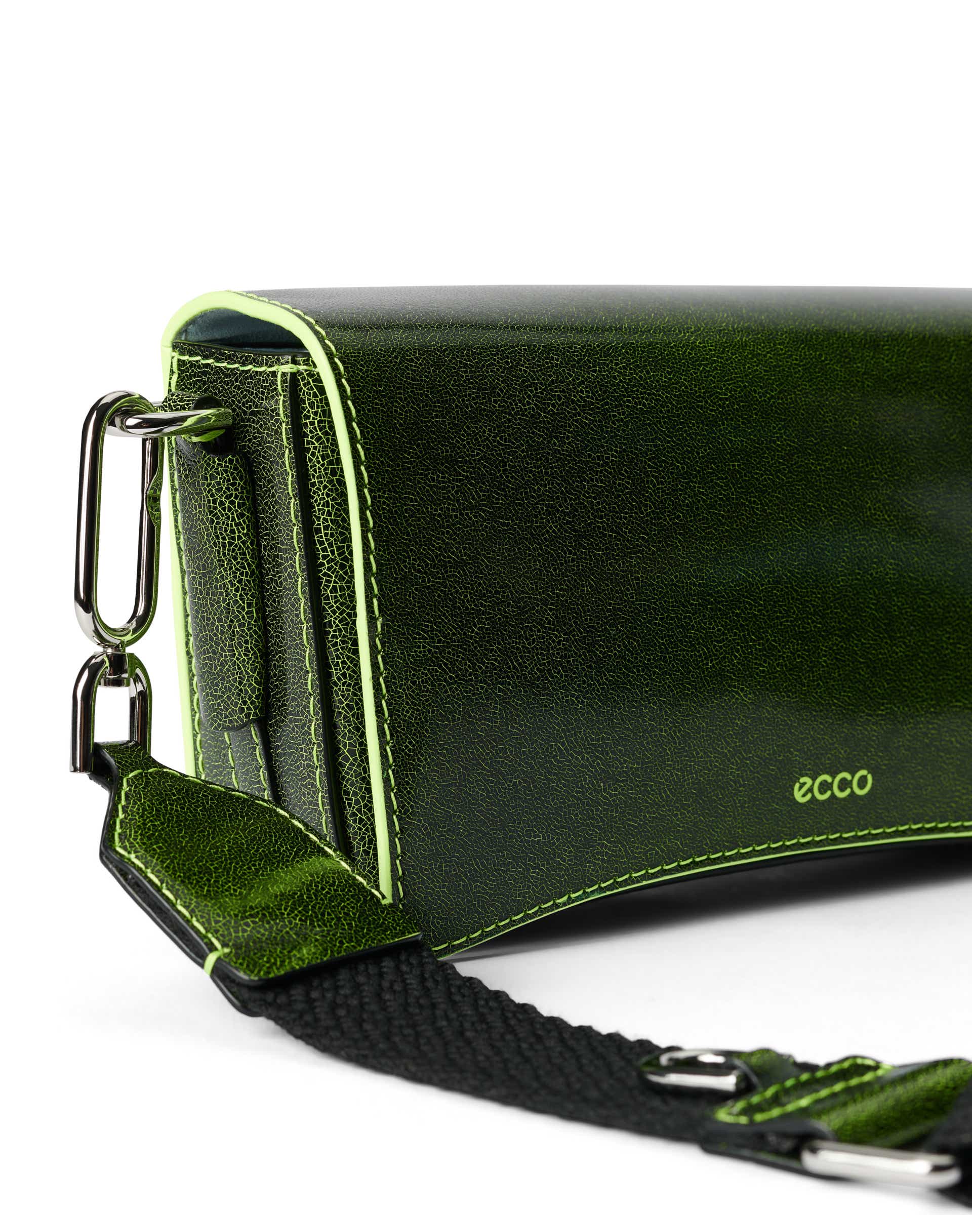 ECCO Pinch Cracked レザークロスボディバッグ - グリーン - Detail-1