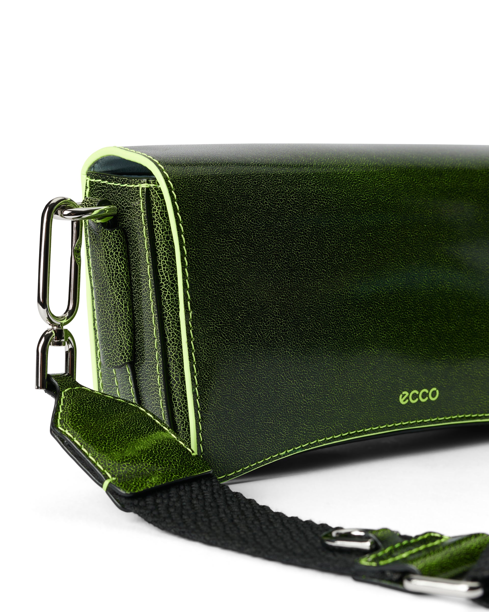 ECCO Pinch Cracked レザークロスボディバッグ - グリーン - Detail-1