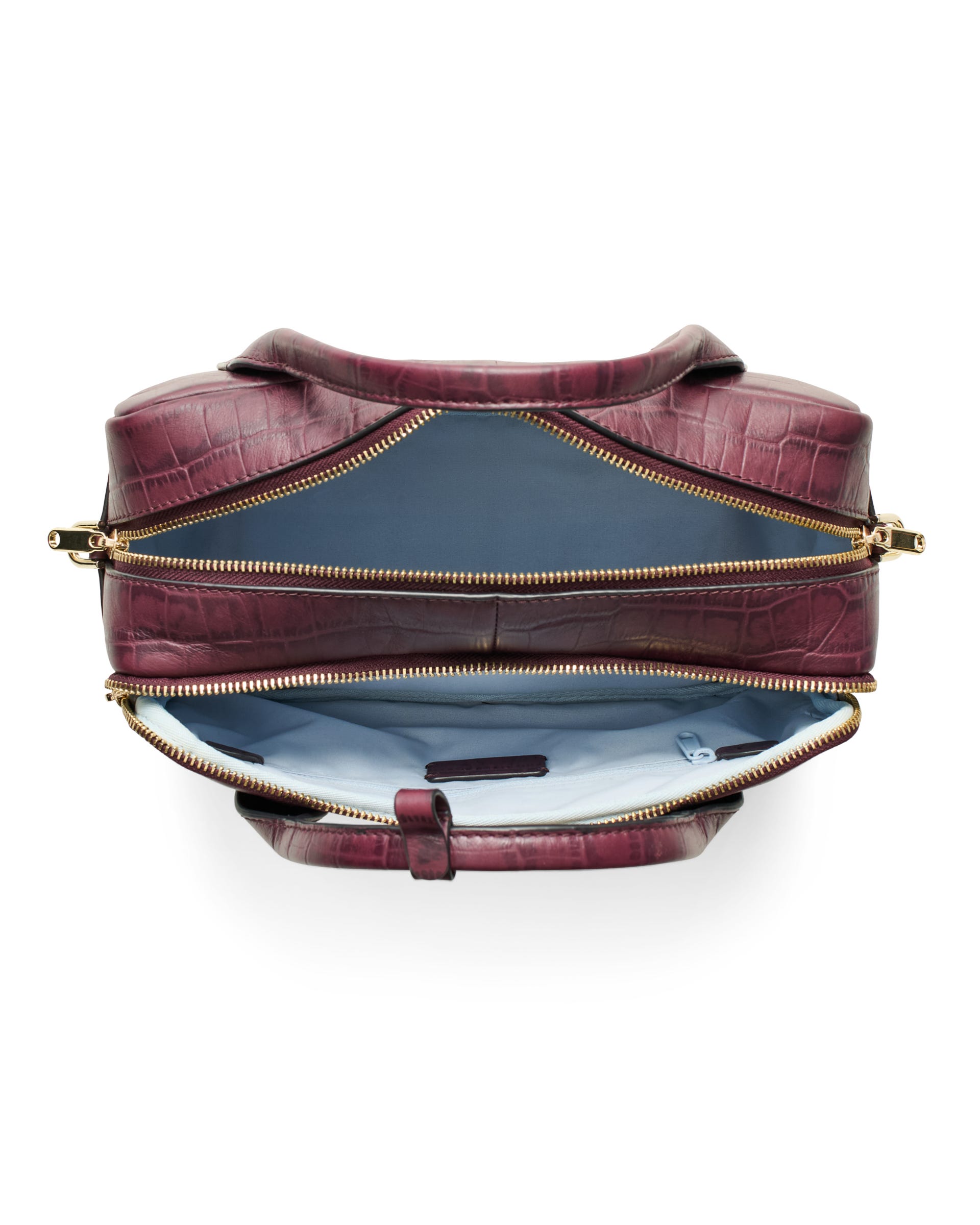 ECCO® BOWLING BAG ženske kožna bowling torba - Purpurna - Main