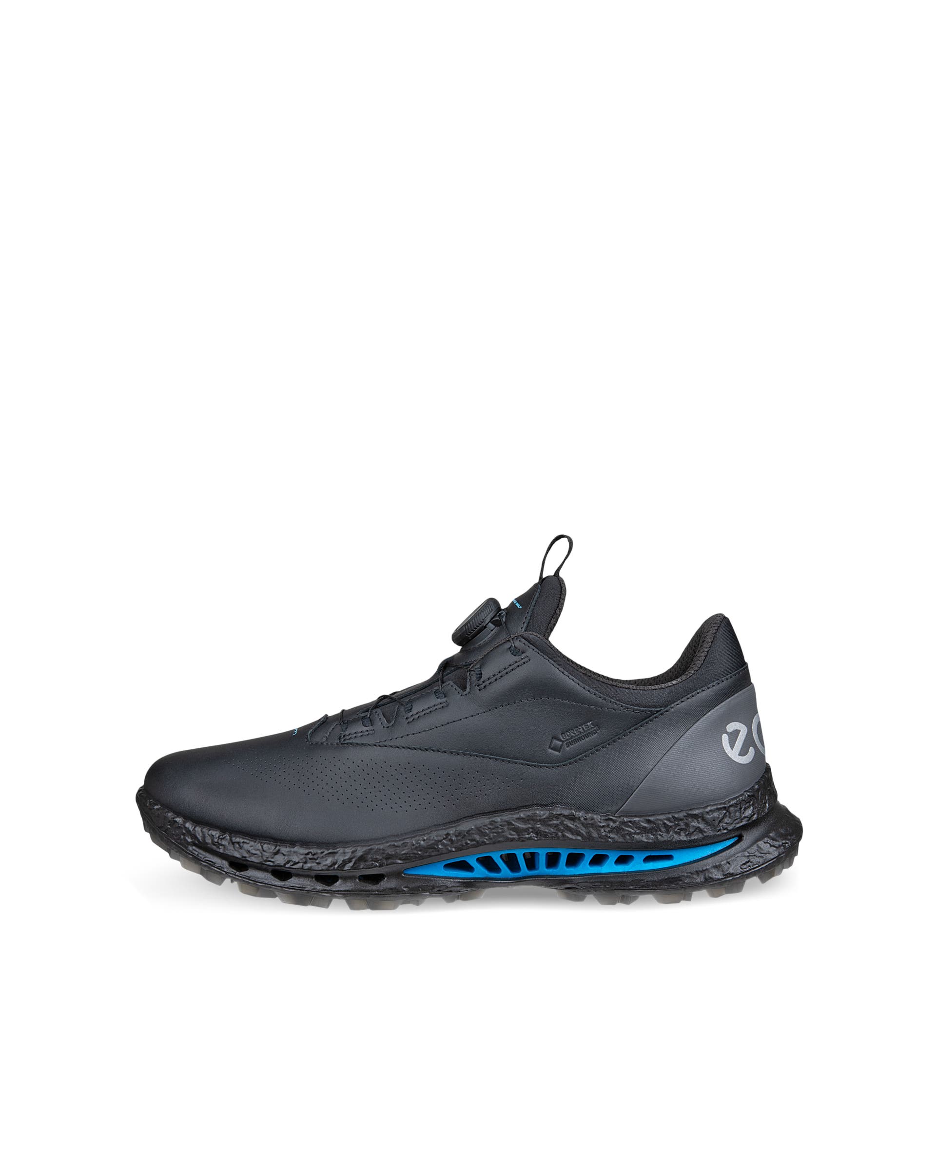 Men's ECCO® GOLF BIOM C5 Leather Gore-Tex Golf Shoe - Black - Outside