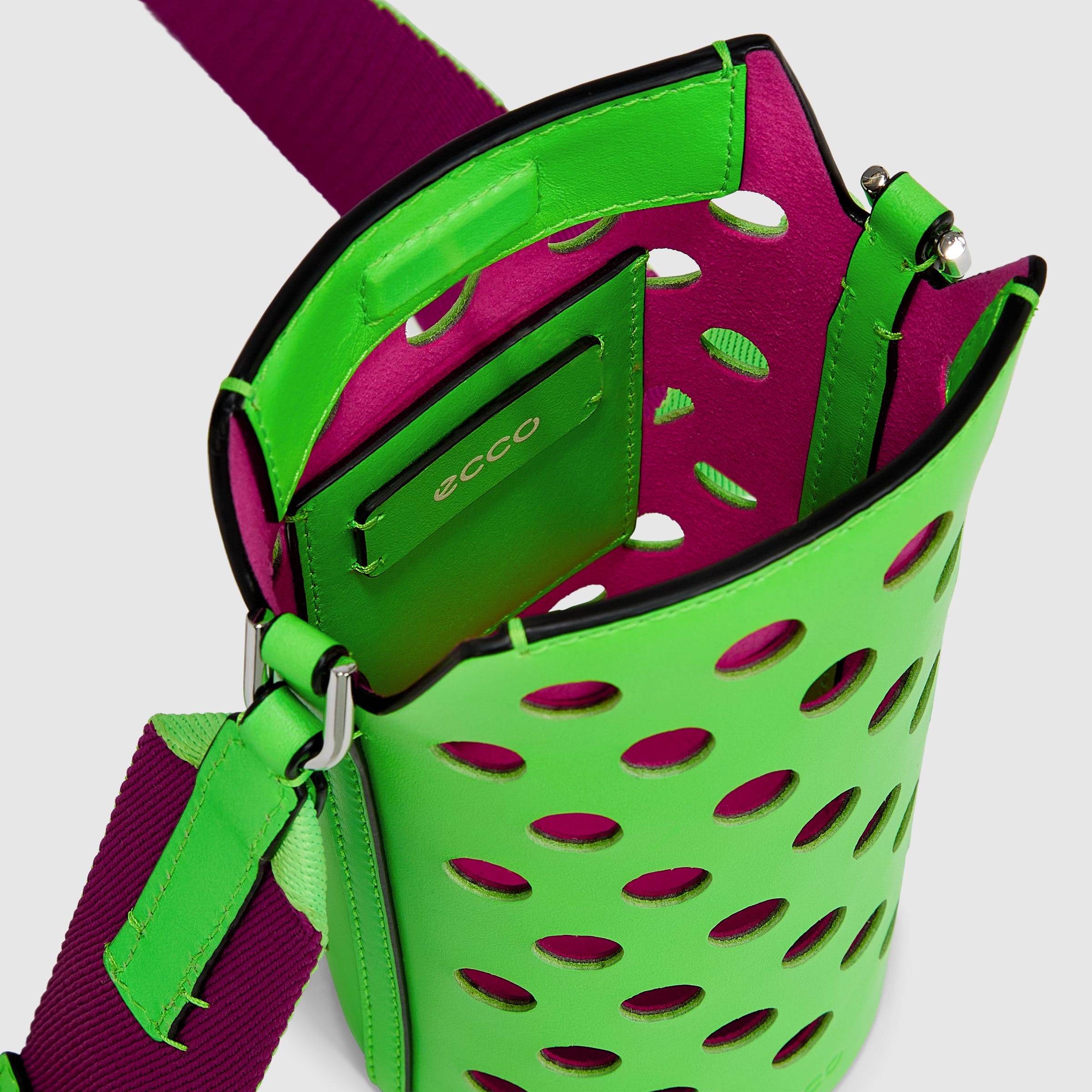 ECCO Pot レザークロスボディバッグ - グリーン - Inside