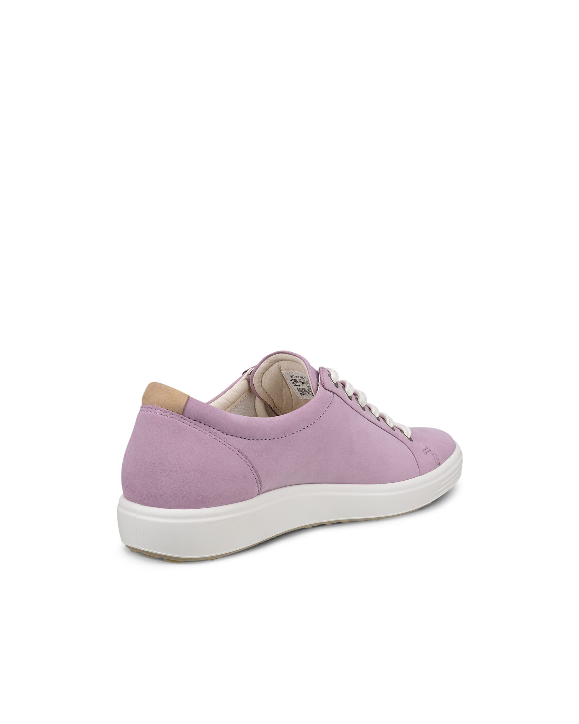 ECCO® Soft 7 Dames leren sneaker - Paars - Back