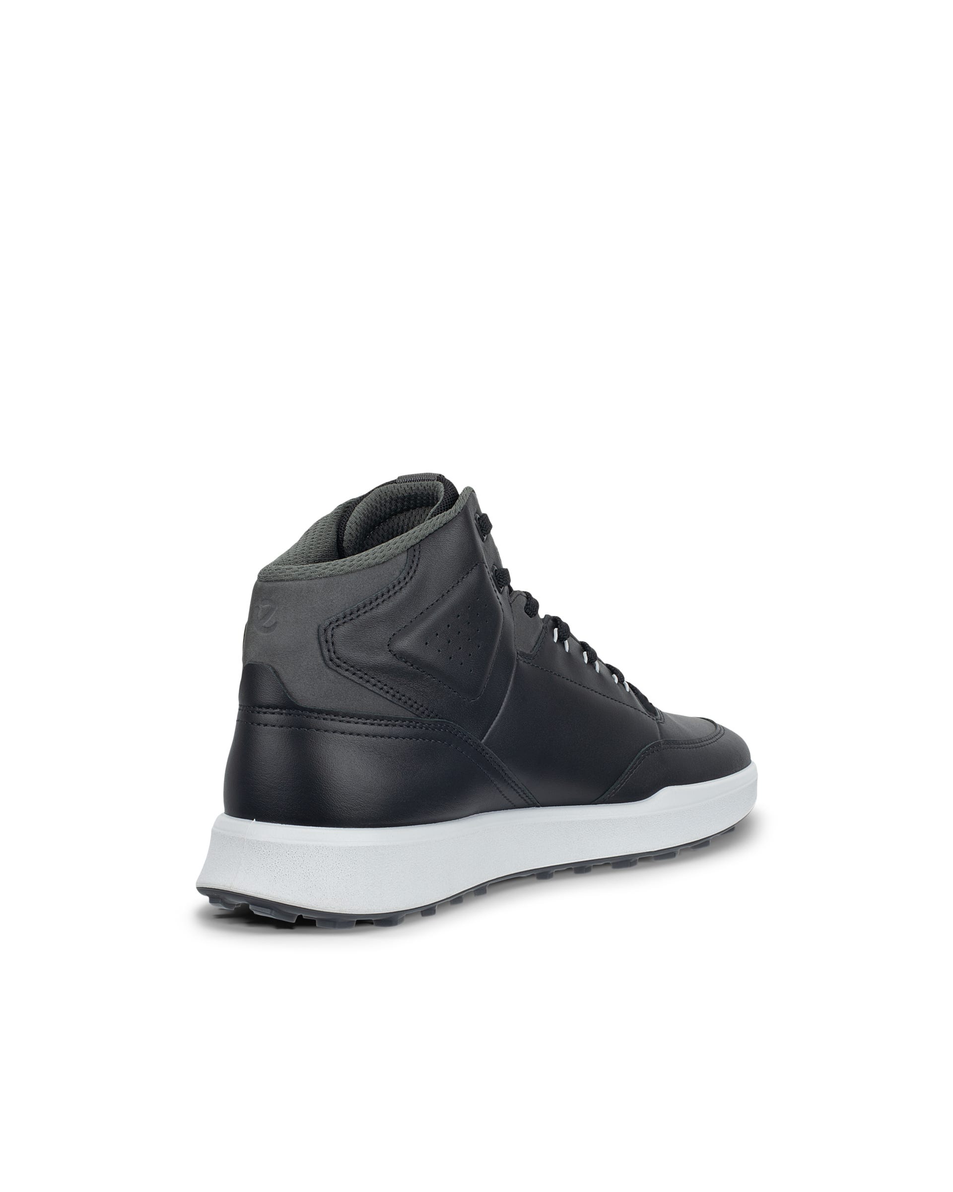 Men's ECCO® GOLF STREET VIBE Leather Waterproof Golf Shoe - Black - Back