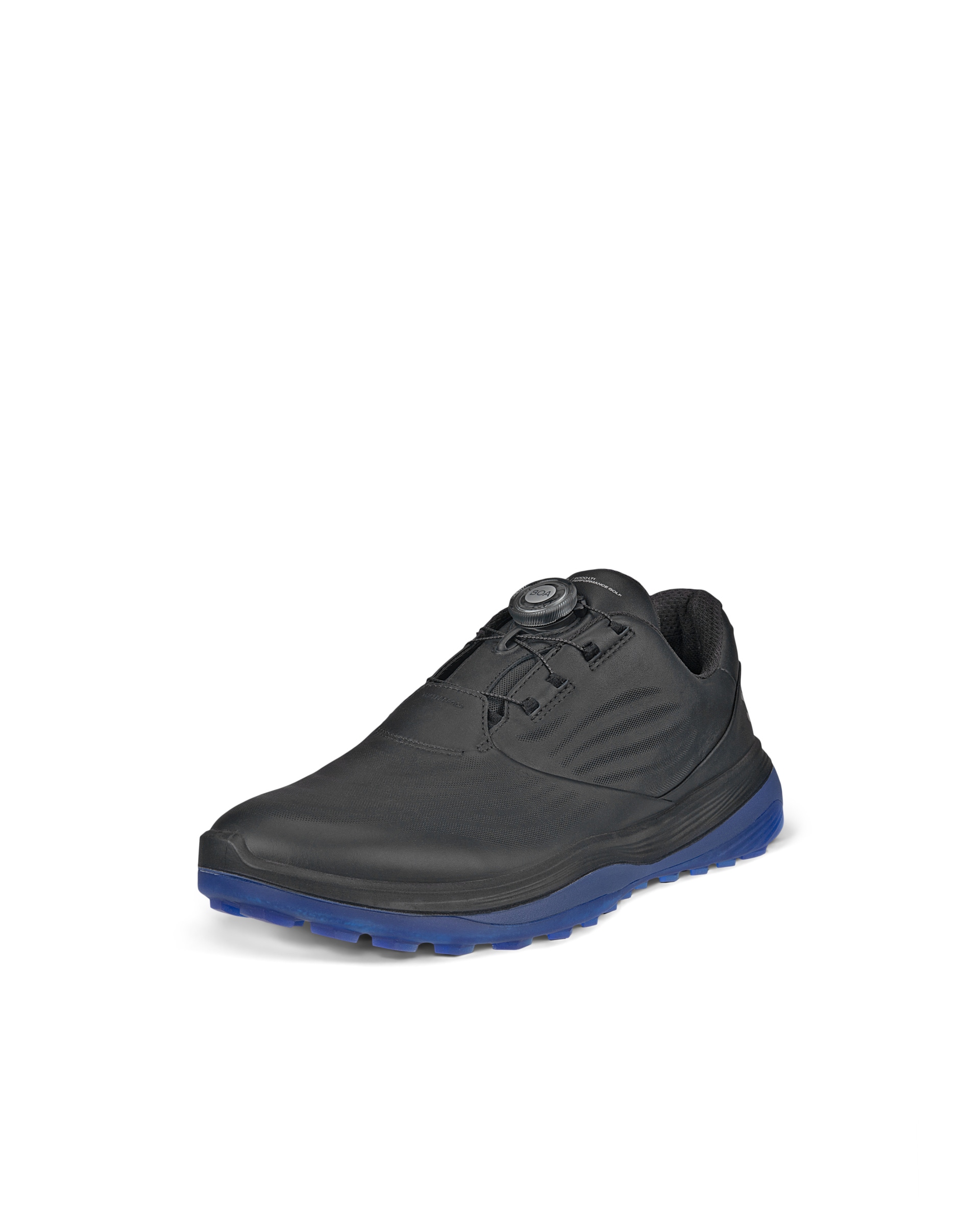 Men's ECCO® Golf LT1 Leather Waterproof Shoe - Black - Main