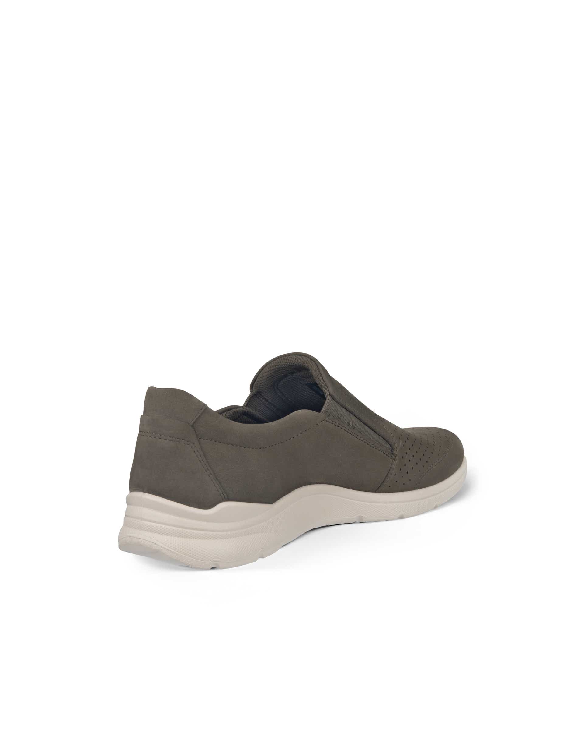 Pánska nubuková nazúvacia obuv ECCO® Irving - Zelená - Back