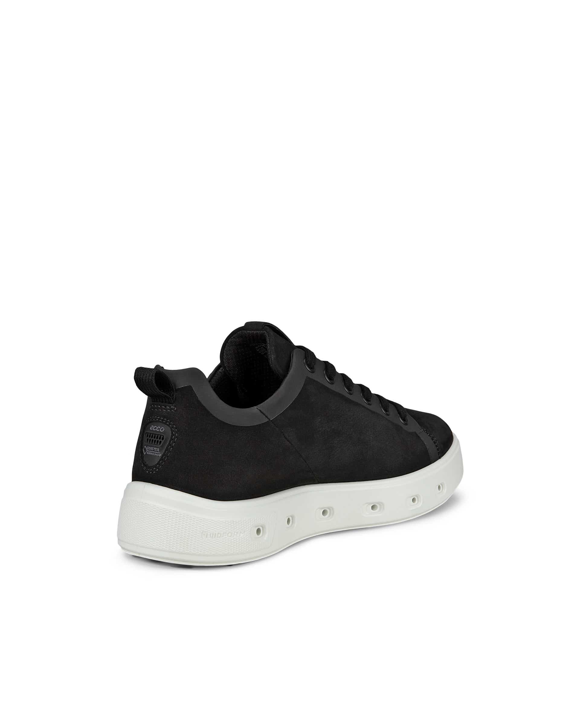 Dámské nubukové Gore-Tex tenisky ECCO® Street 720 - Černá - Back