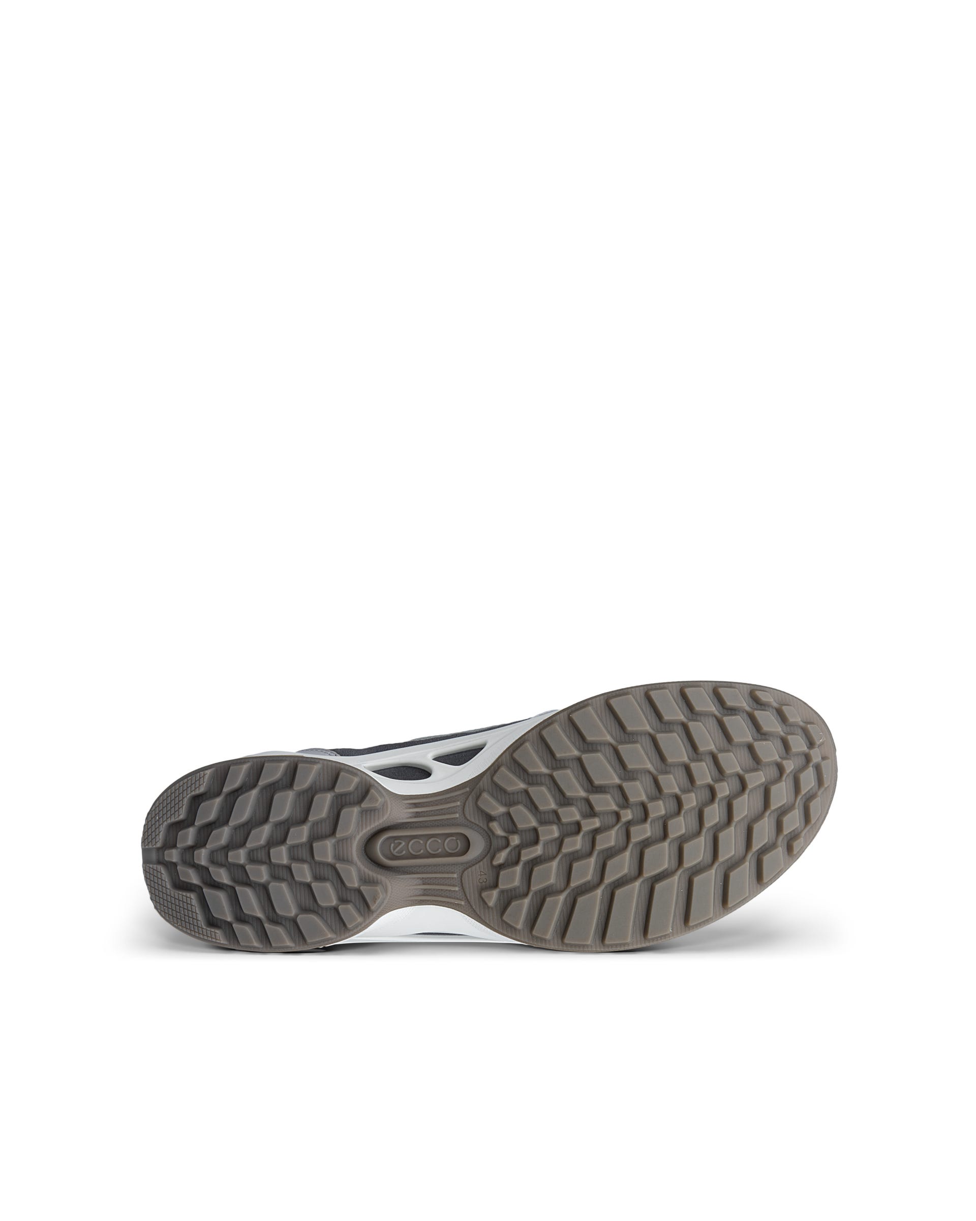 Men's ECCO® BIOM ENERGI Leather & Textile Trainer - Grey - Sole