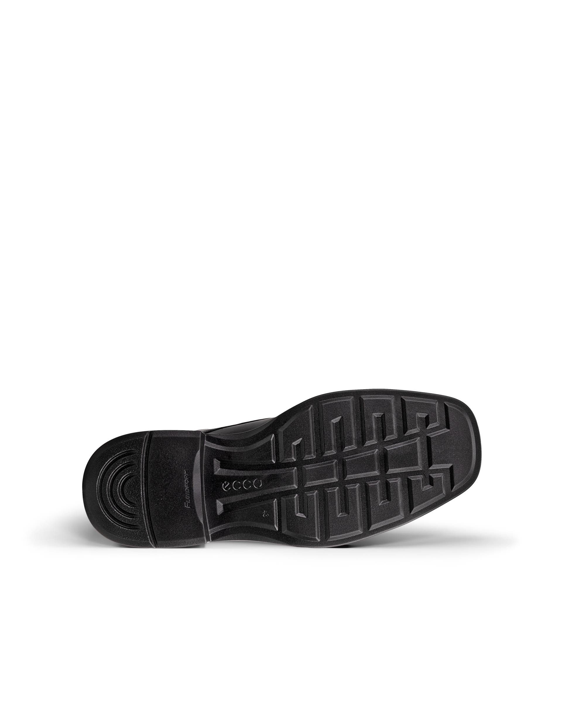 Men's ECCO® Helsinki 2 Leather Slip-In Derby Shoe - Black - Sole