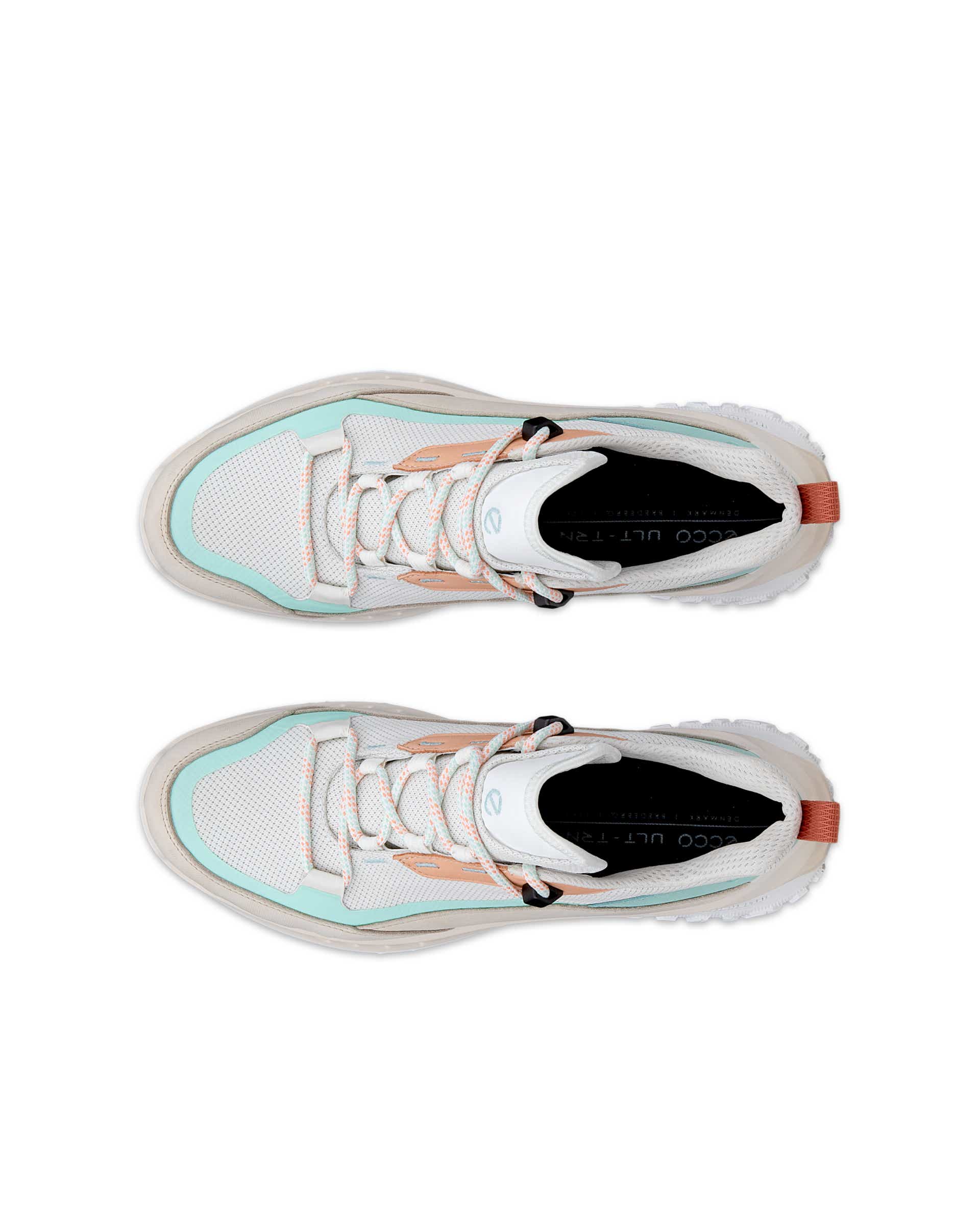 Dámská nubuková voděodolná turistická obuv ECCO® ULT-TRN - Bílá - Top left pair