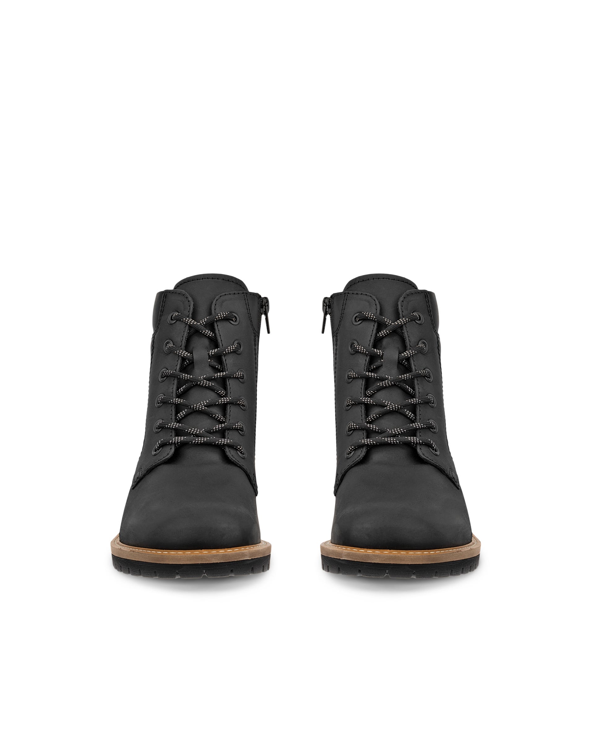 ECCO® ELAINA Damen Schnürstiefel aus Nubukleder - Schwarz - Outside