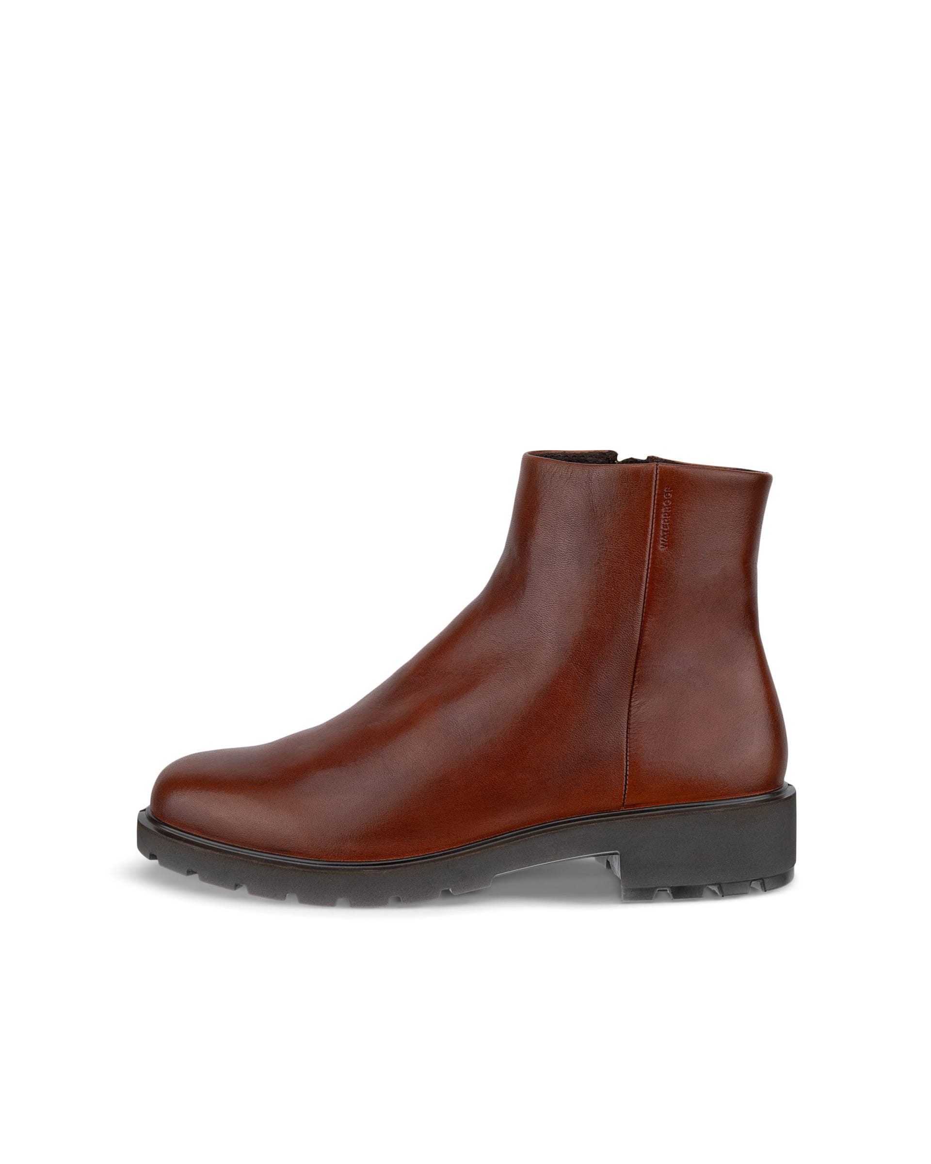 Women's ECCO® METROPOLE VIENNA Leather Mid-Cut Boot - Brown - Outside
