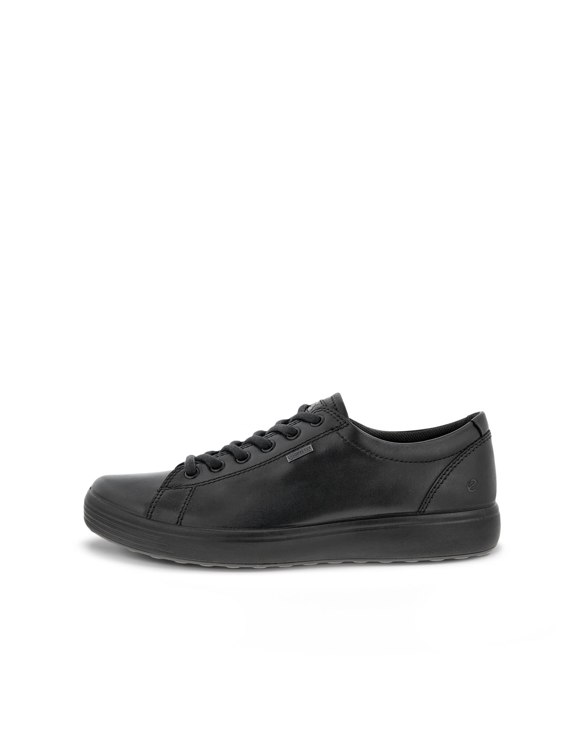 Zapatillas de piel ECCO® Soft 7 para hombre - Negro - Outside