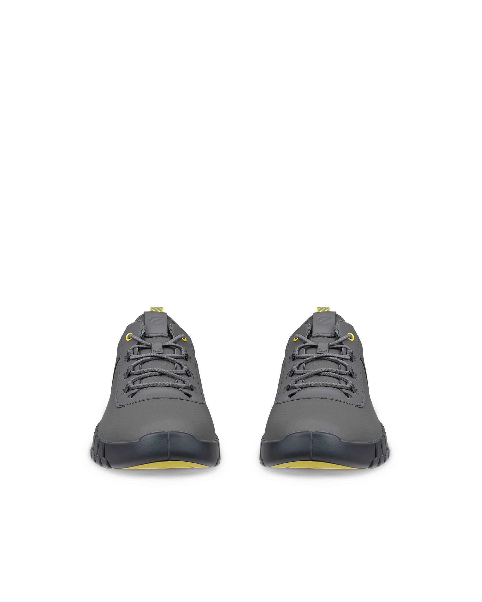 ECCO® Gruuv baskets en cuir pour homme - Gris - Front pair