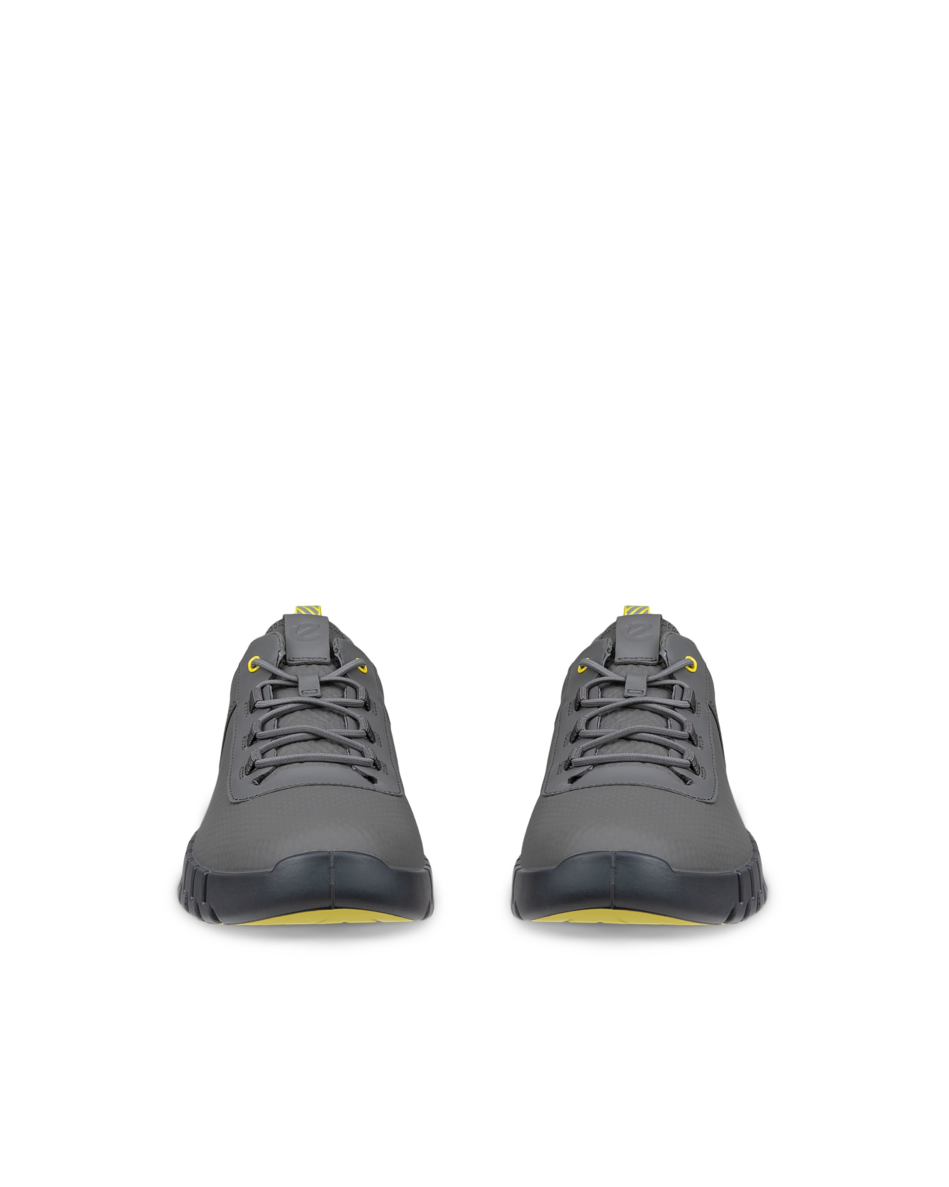 ECCO® Gruuv baskets en cuir pour homme - Gris - Front pair