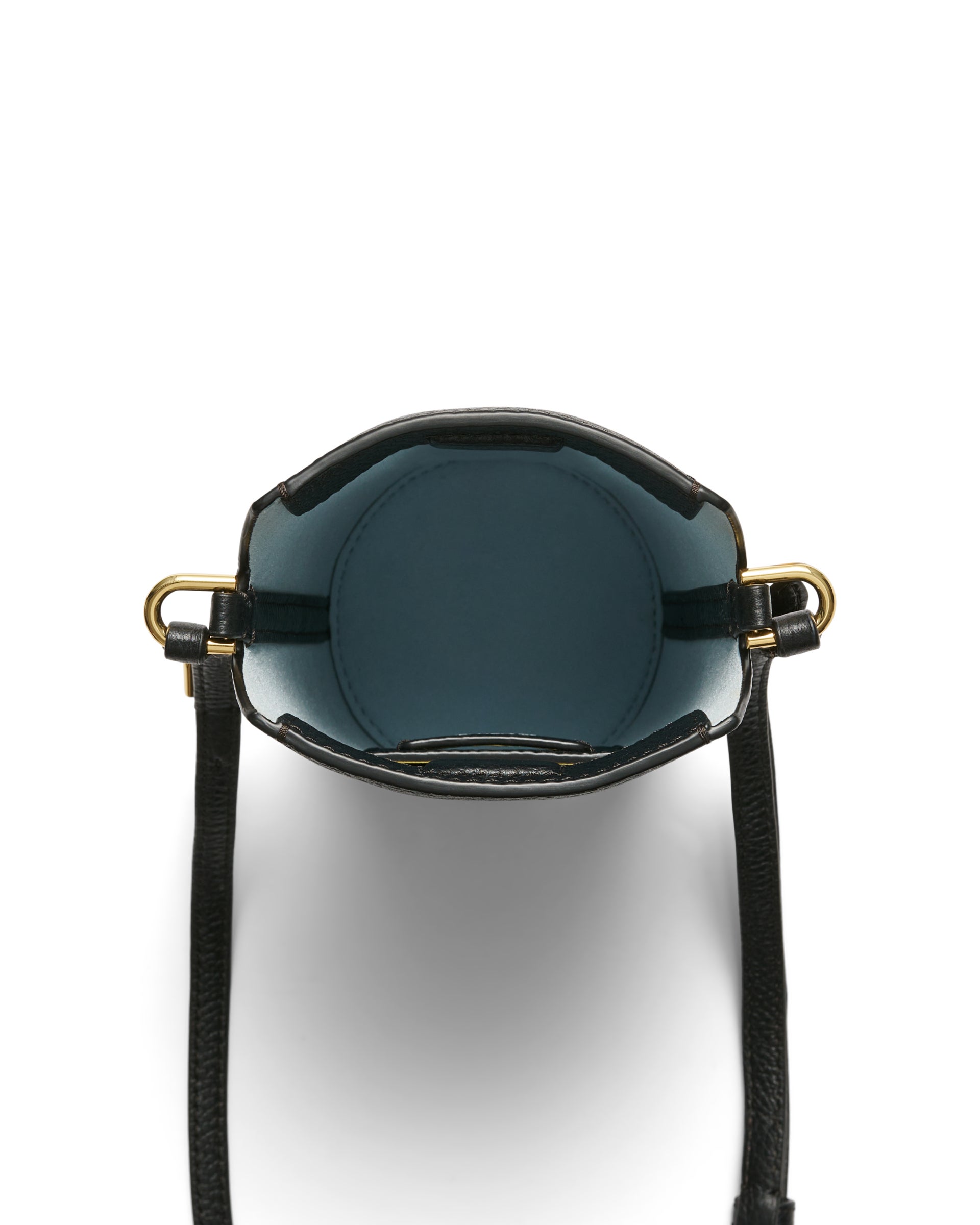 ECCO® Pot Umhängetasche aus Leder - Schwarz - Birdeye