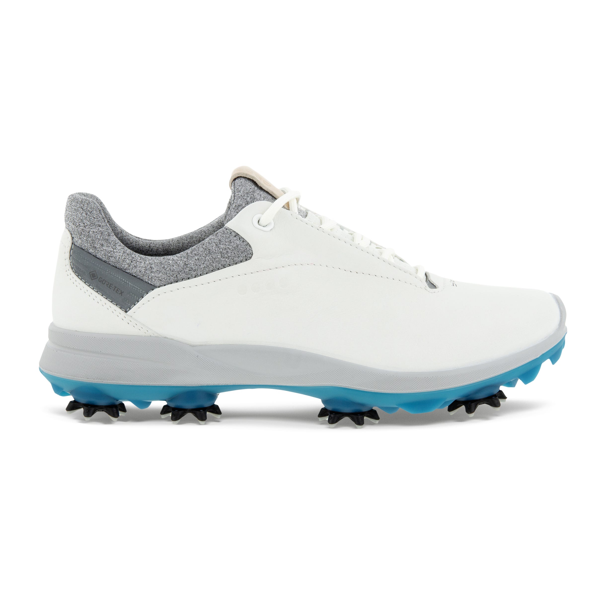 Ladies ECCO® Golf BIOM G3 Leather Gore-Tex Spikes Shoe - White - Outside