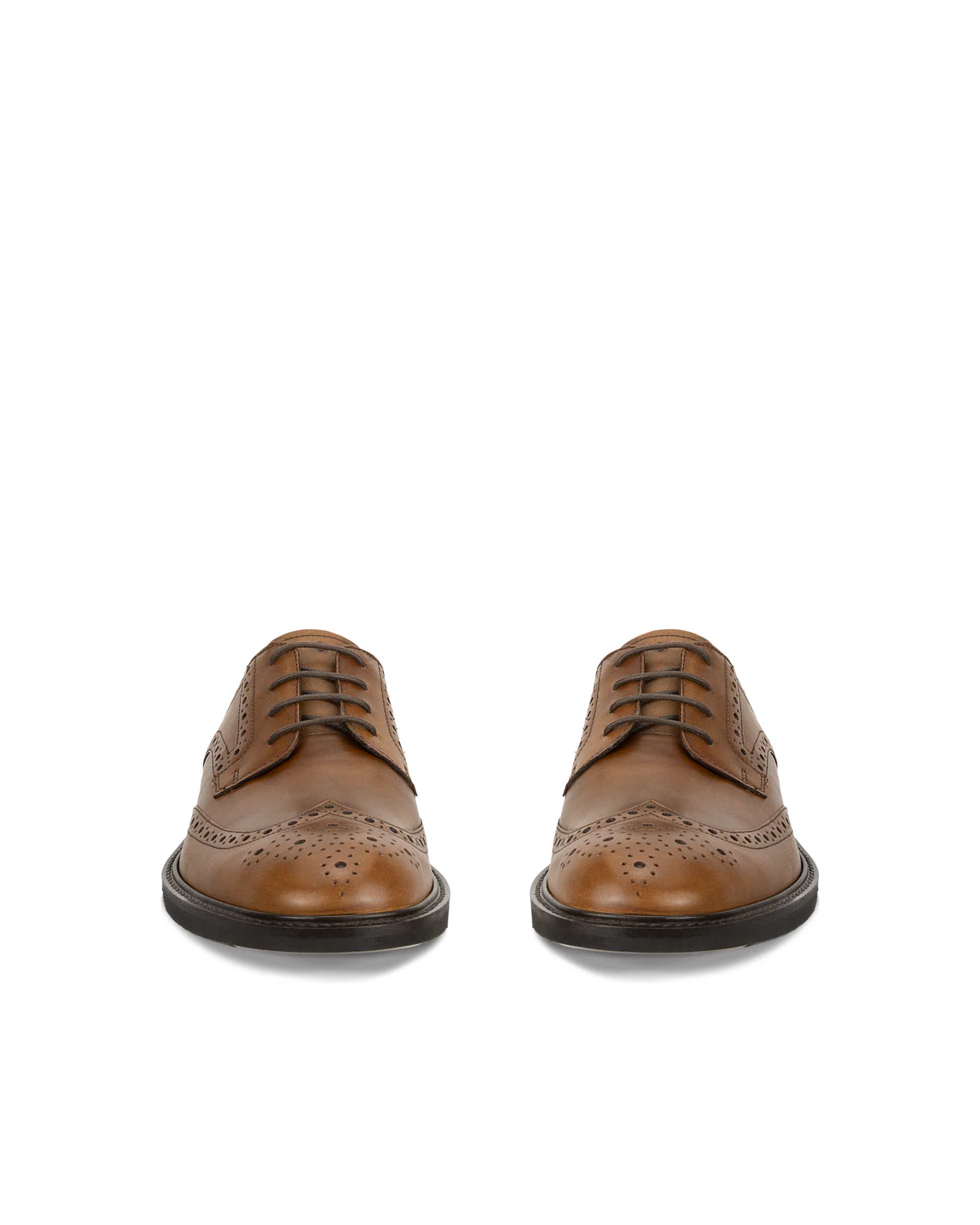 ECCO® METROPOLE PRAGUE Herren Budapester aus Leder - Braun - Front pair
