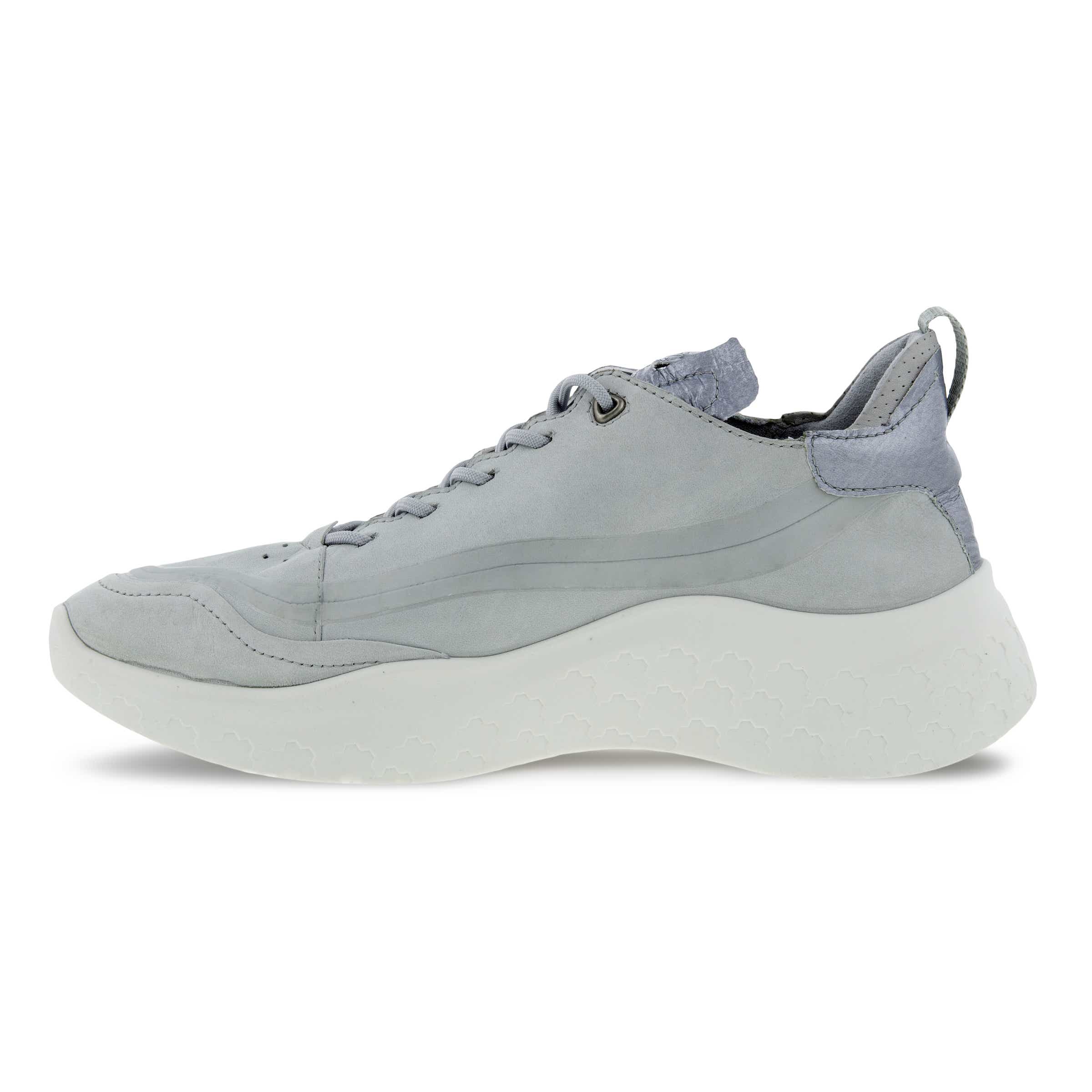 Women's ECCO® Therap Leather Sneaker - Grey - Inside