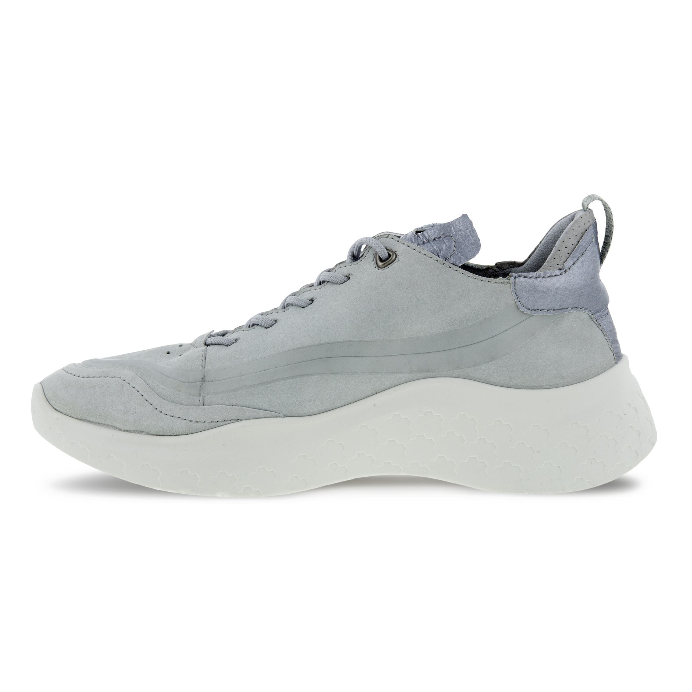 Women's ECCO® Therap Leather Sneaker - Grey - Inside