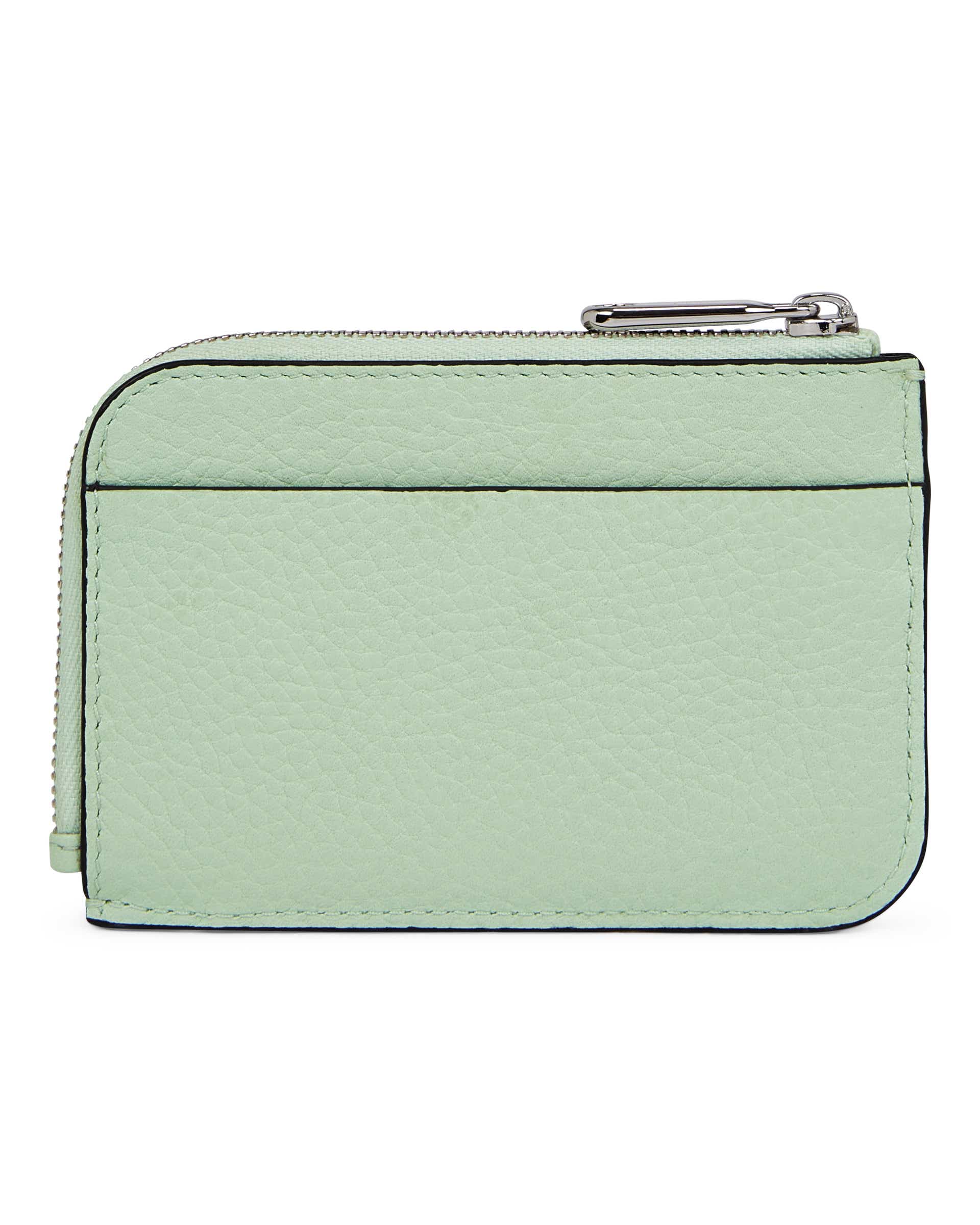 ECCO Card Case Zipped Pebbled レザーカードケース - グリーン - Back