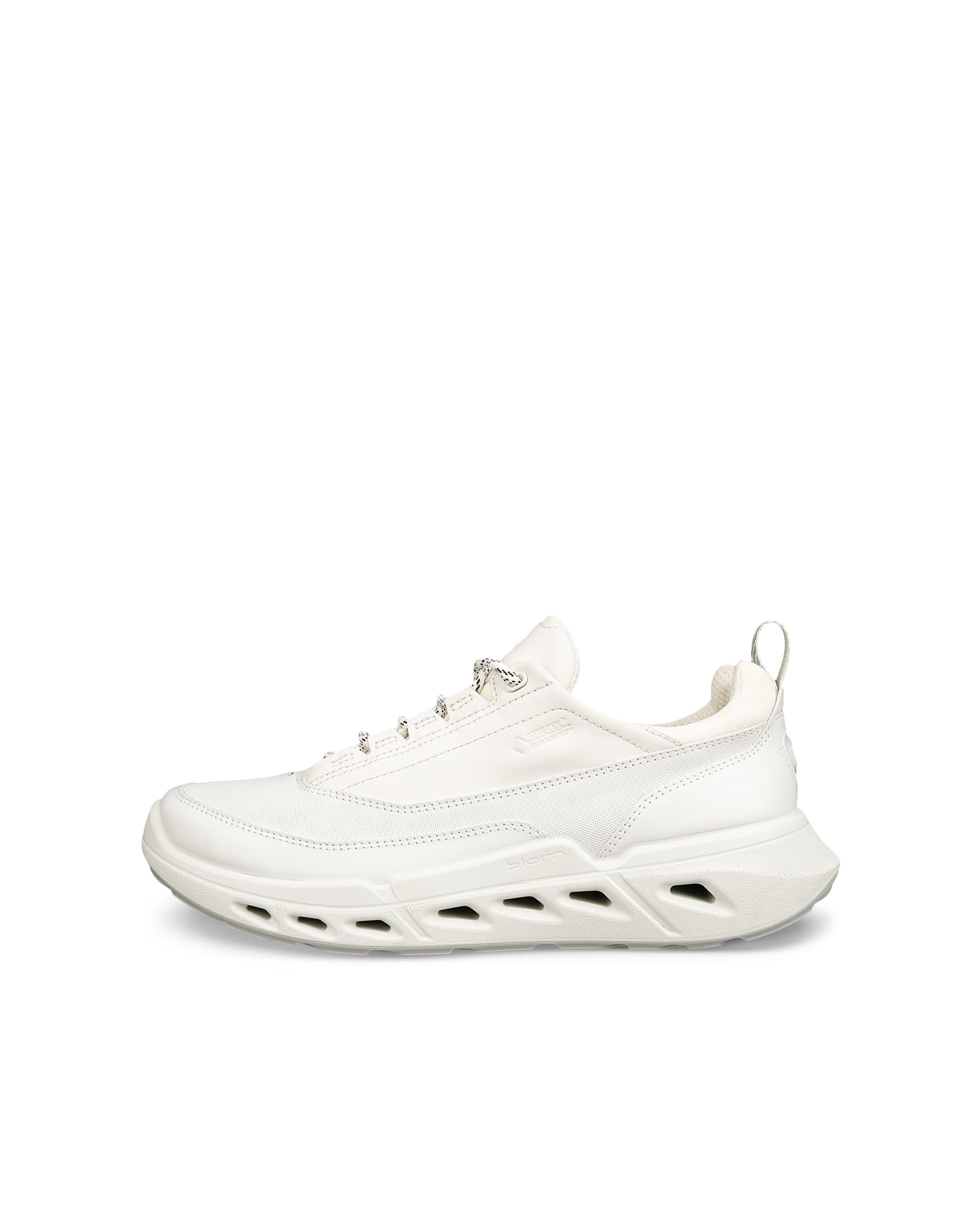ECCO® BIOM 720 baskets en cuir Gore-Tex pour femme - Blanc - Outside