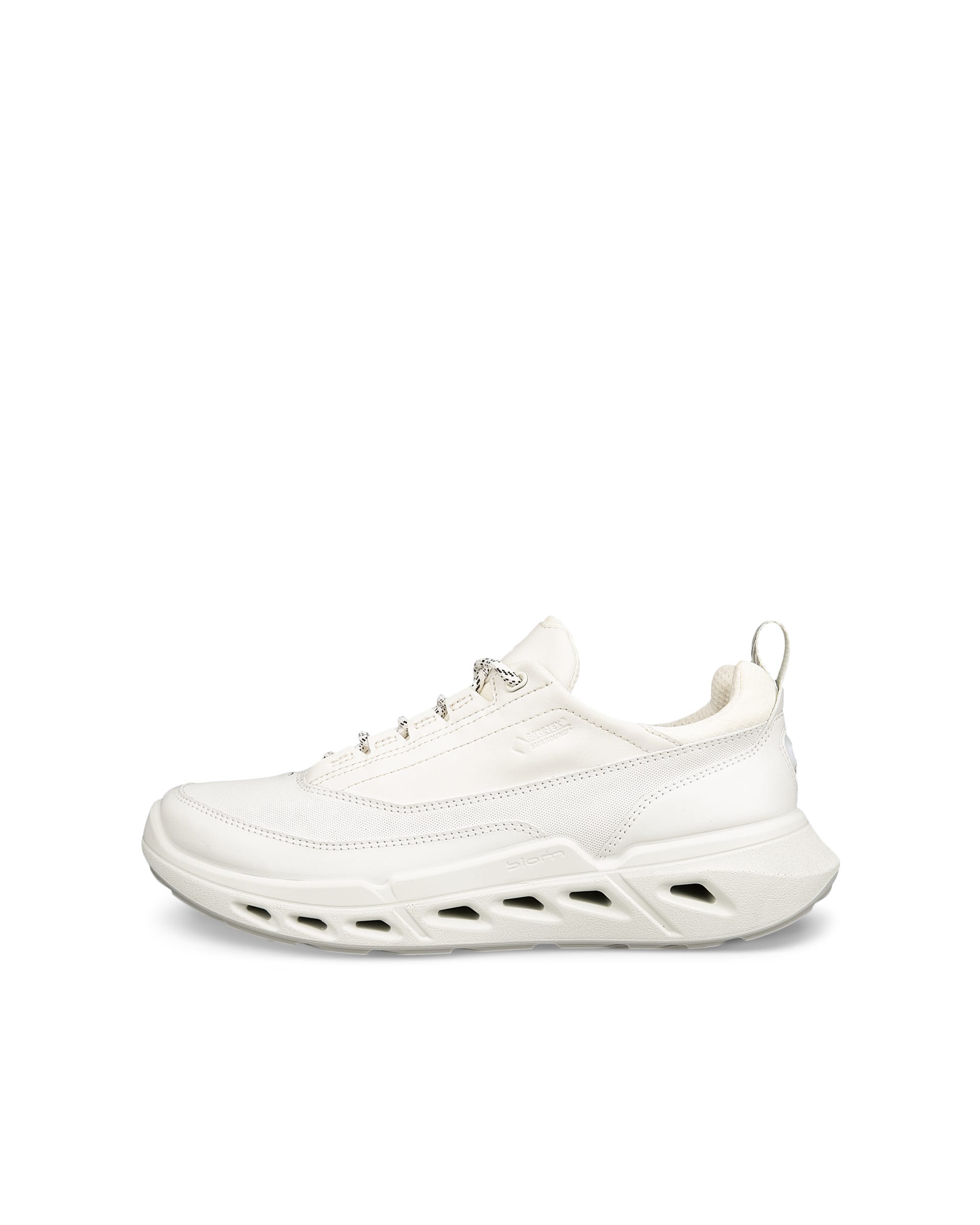 ECCO® BIOM 720 baskets en cuir Gore-Tex pour femme - Blanc - Outside