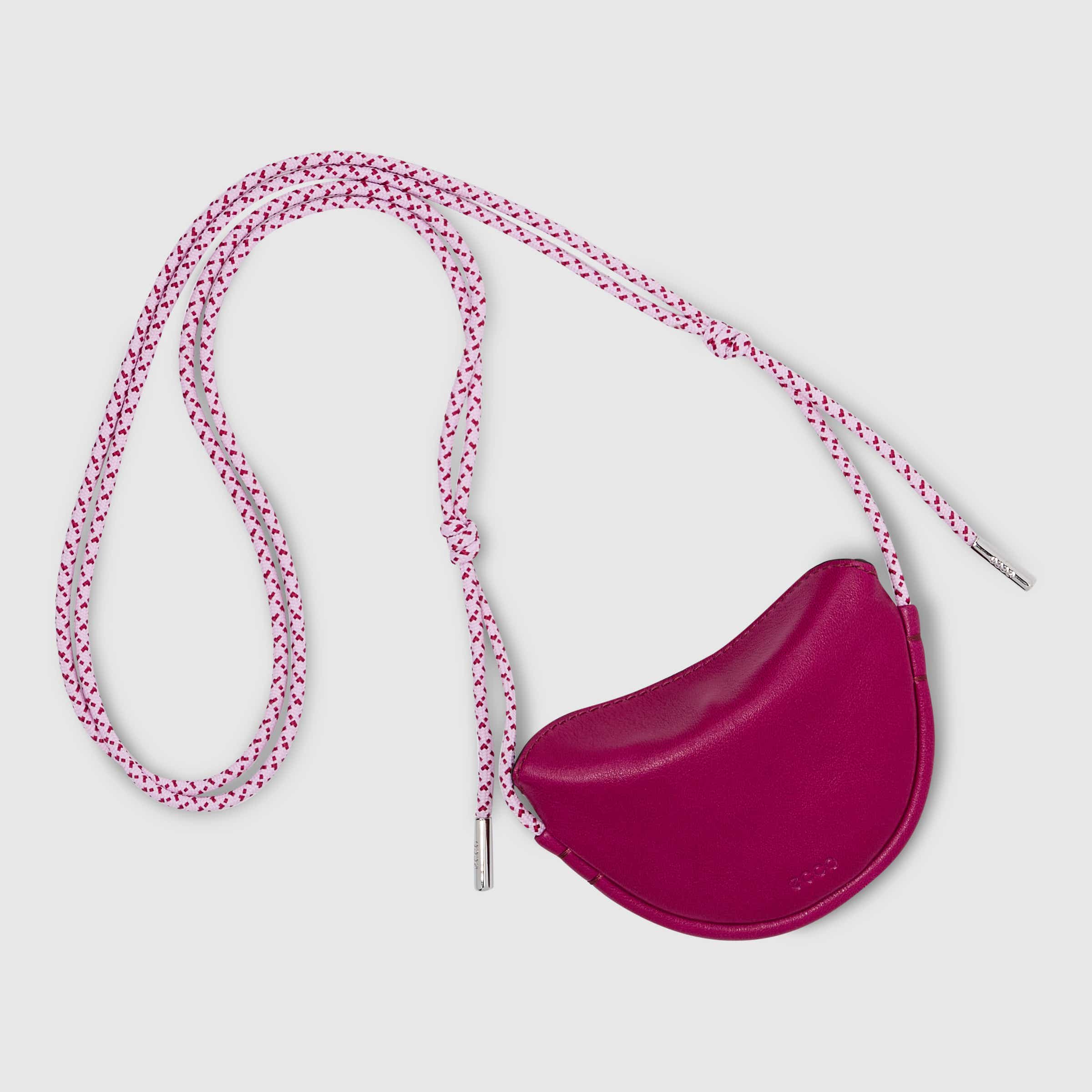 ECCO® Contact Leather Saddle Bag - Pink - Birdeye