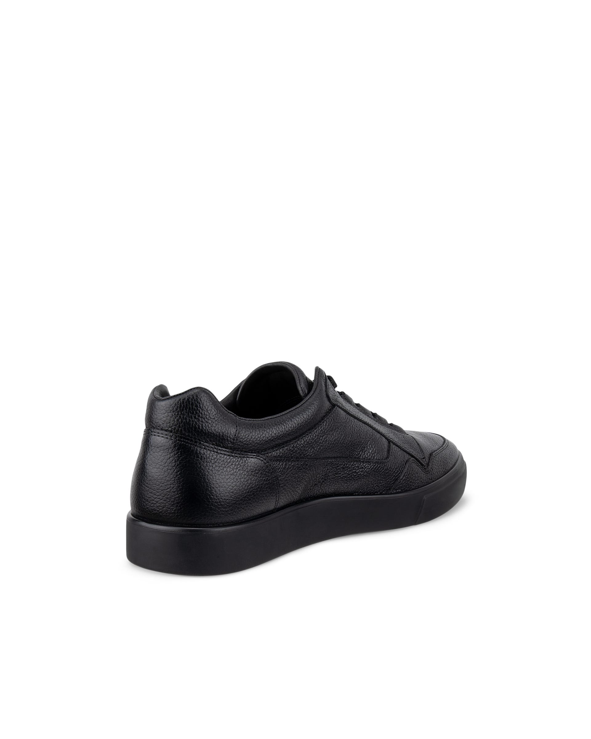 Men's ECCO® SOFT 10 Nubuck Sneaker - Black - Back