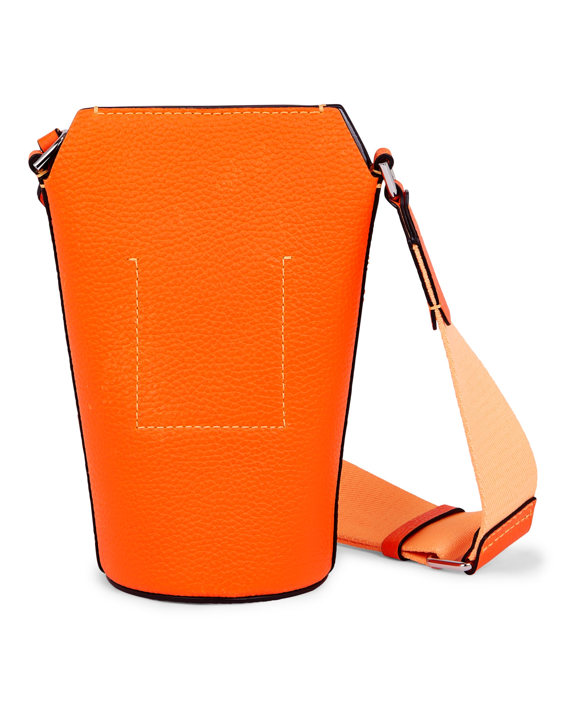 ECCO® Pot Pop Pebbled Leather Crossbody Bag - Orange - Back