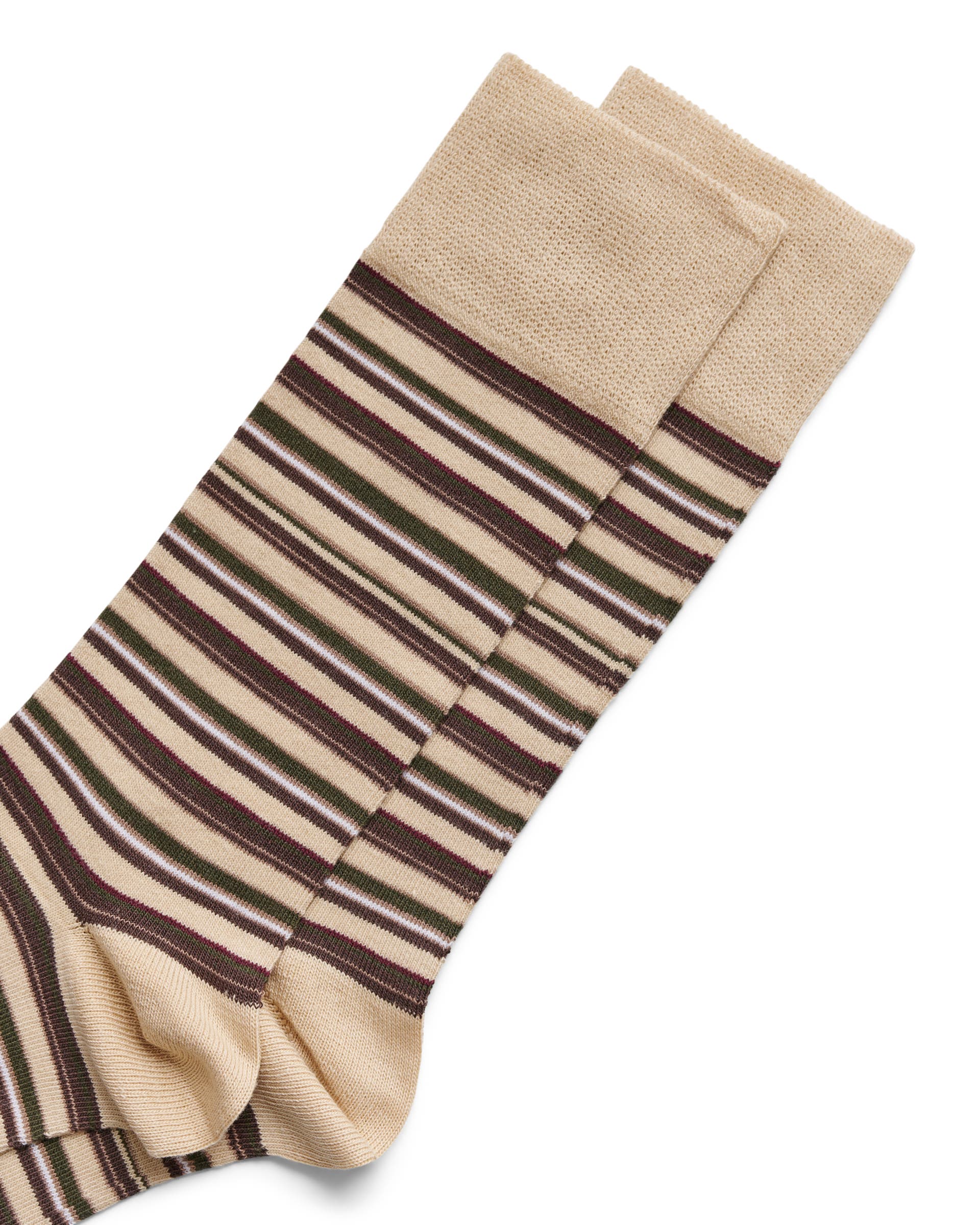 Men's ECCO® Classic Striped Mid-Cut Socks - Blue - Detail-1