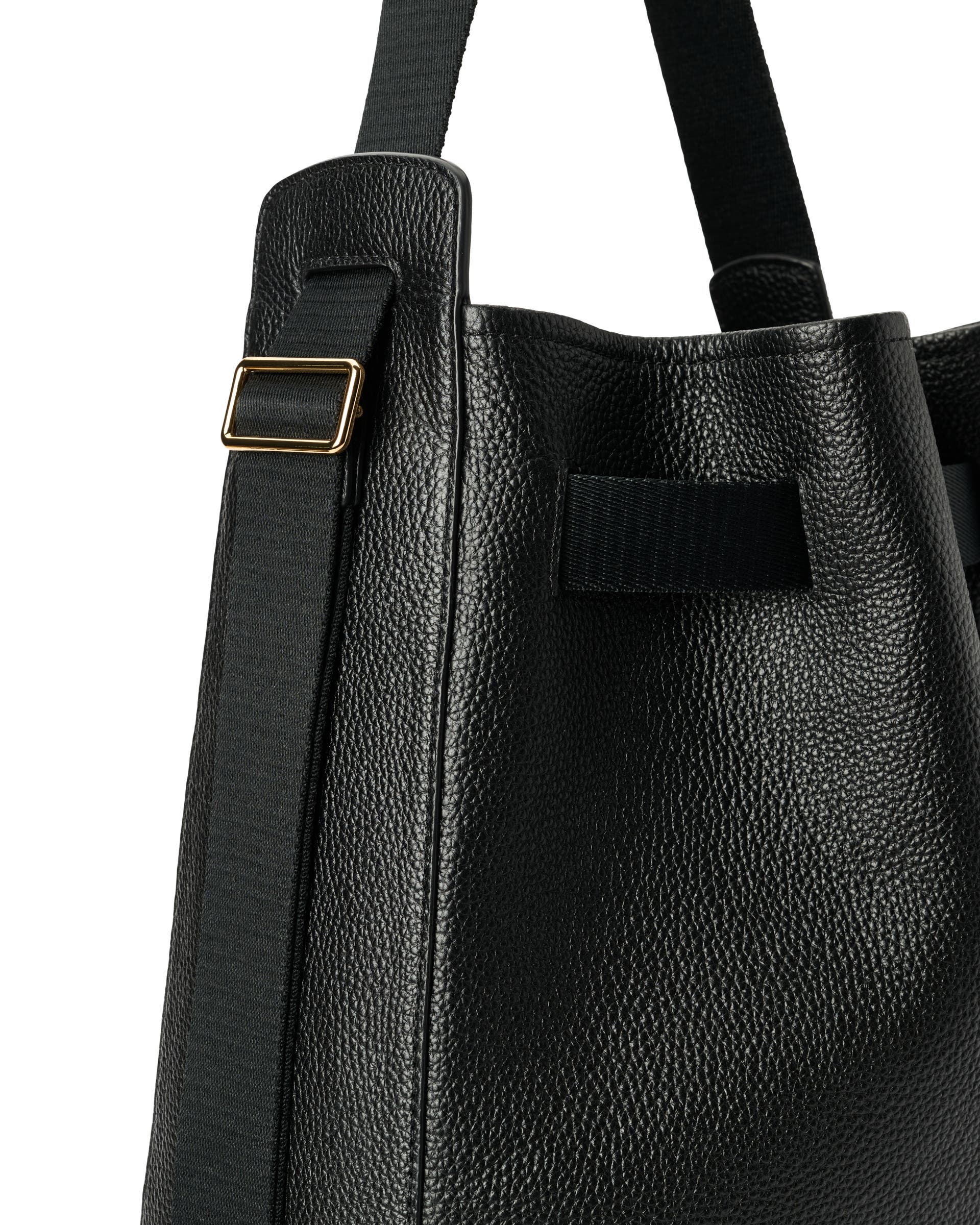 ECCO® Sail Leather Hobo Bag - Black - Detail-1
