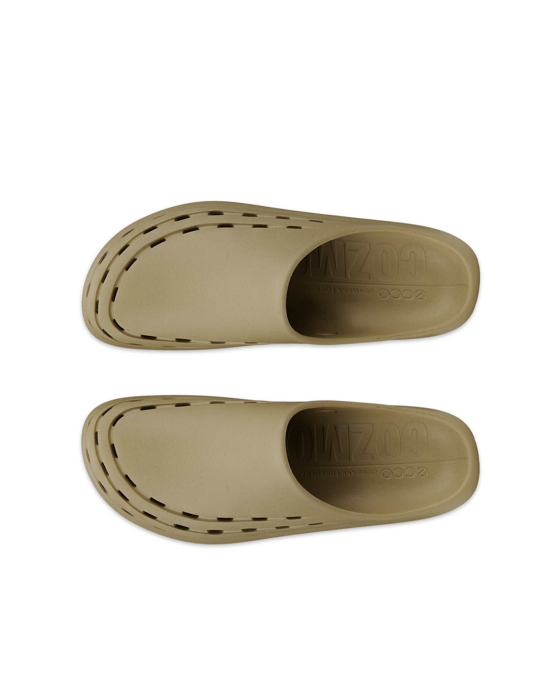 Men's ECCO® Cozmo Slide Slider - Beige - Top left pair