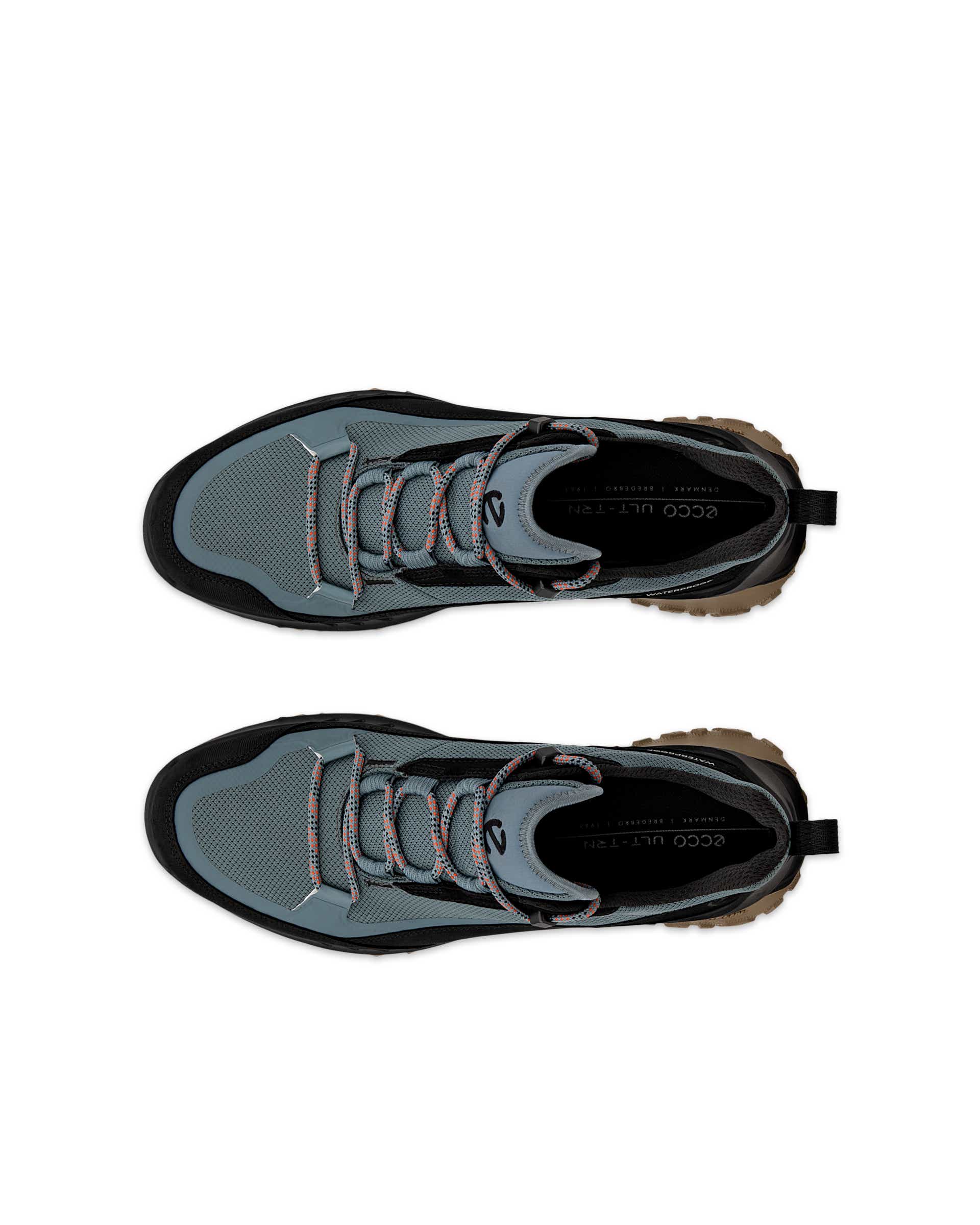 ECCO ULT-TRN Low メンズ ヌバックウォータープルーフハイキングシューズ - ブルー - Top left pair