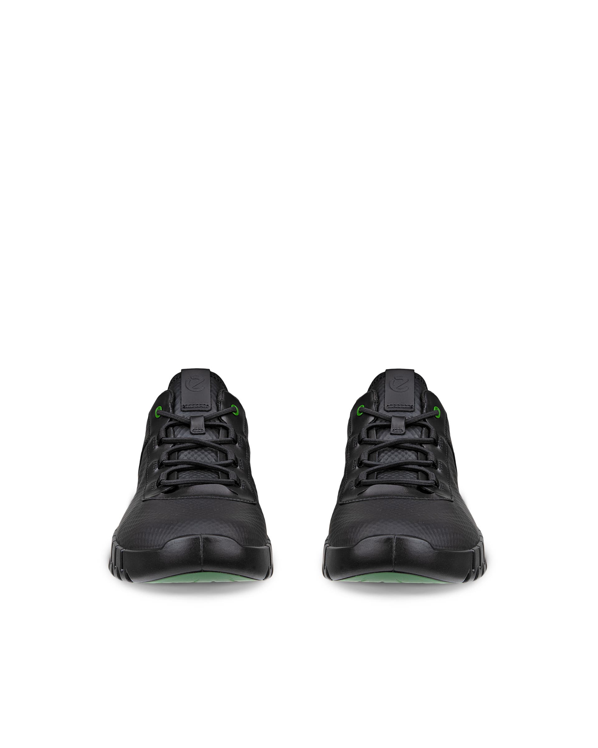 ECCO Gruuv Optical メンズ レザースニーカー - ブラック - Front pair